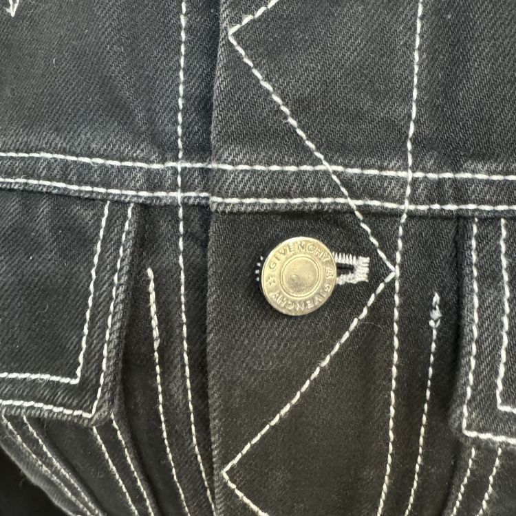 Givenchy Givenchy Star Embroidery Denim Jacket Size XS Size US XS / EU 42 / 0 - 6 Thumbnail