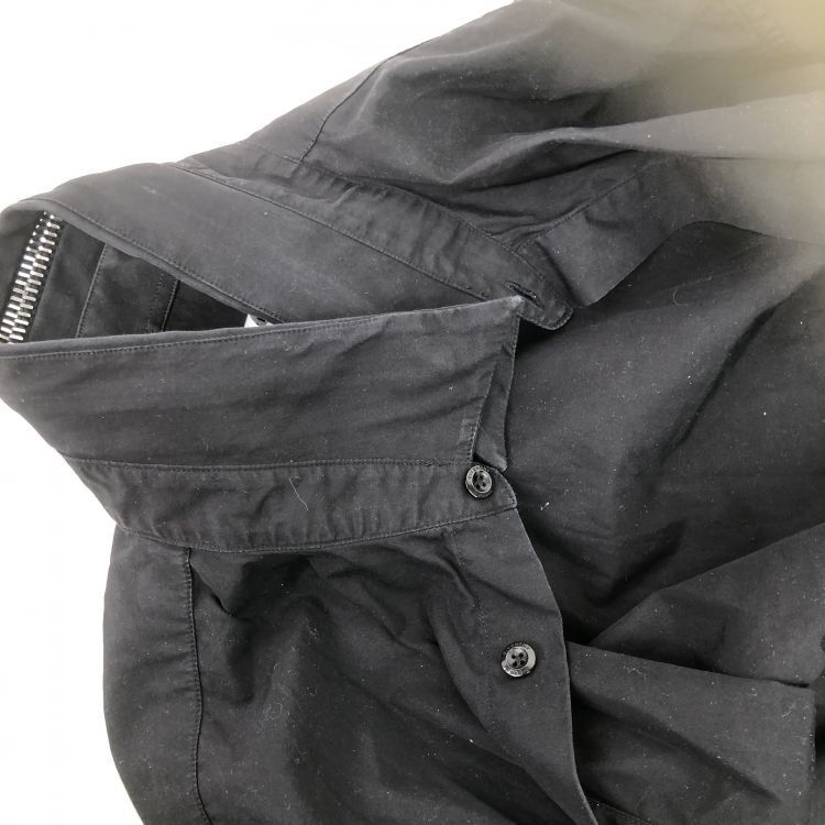 Givenchy Givenchy Zipper Collar Cotton Shirt Size M Size US XXS / EU 40 - 6 Thumbnail