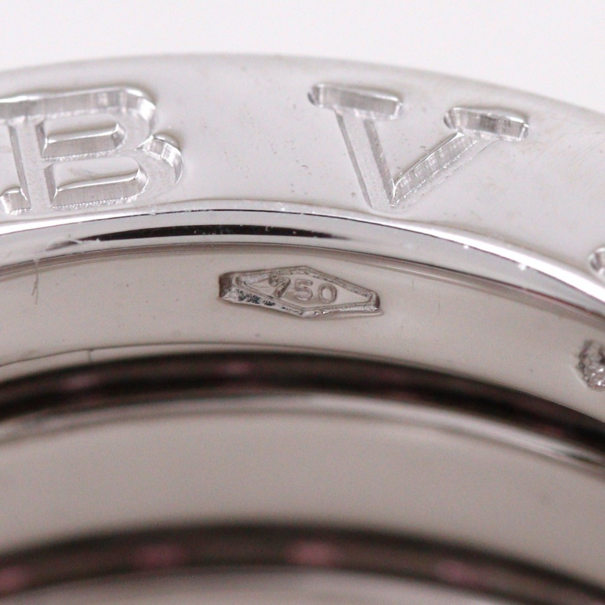 Bvlgari Bulgari BVLGARI B-Zero1 Ring, Size 6.5, 4-band design, 18K white gold with pink garnet, approx. 12.6g, Women's. Size ONE SIZE - 7 Thumbnail