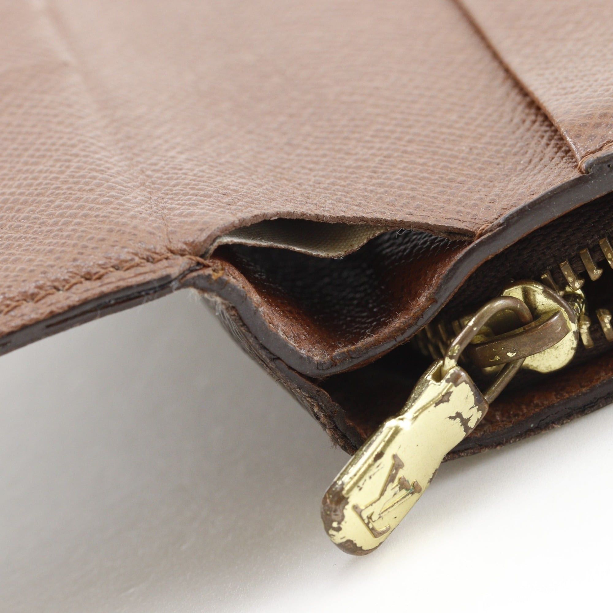 Louis Vuitton Louis Vuitton Porte Papier Zip Bi-fold Wallet M61207 Monogram Canvas 2002 Brown SP0012 Snap Button Women's Size ONE SIZE - 13 Thumbnail