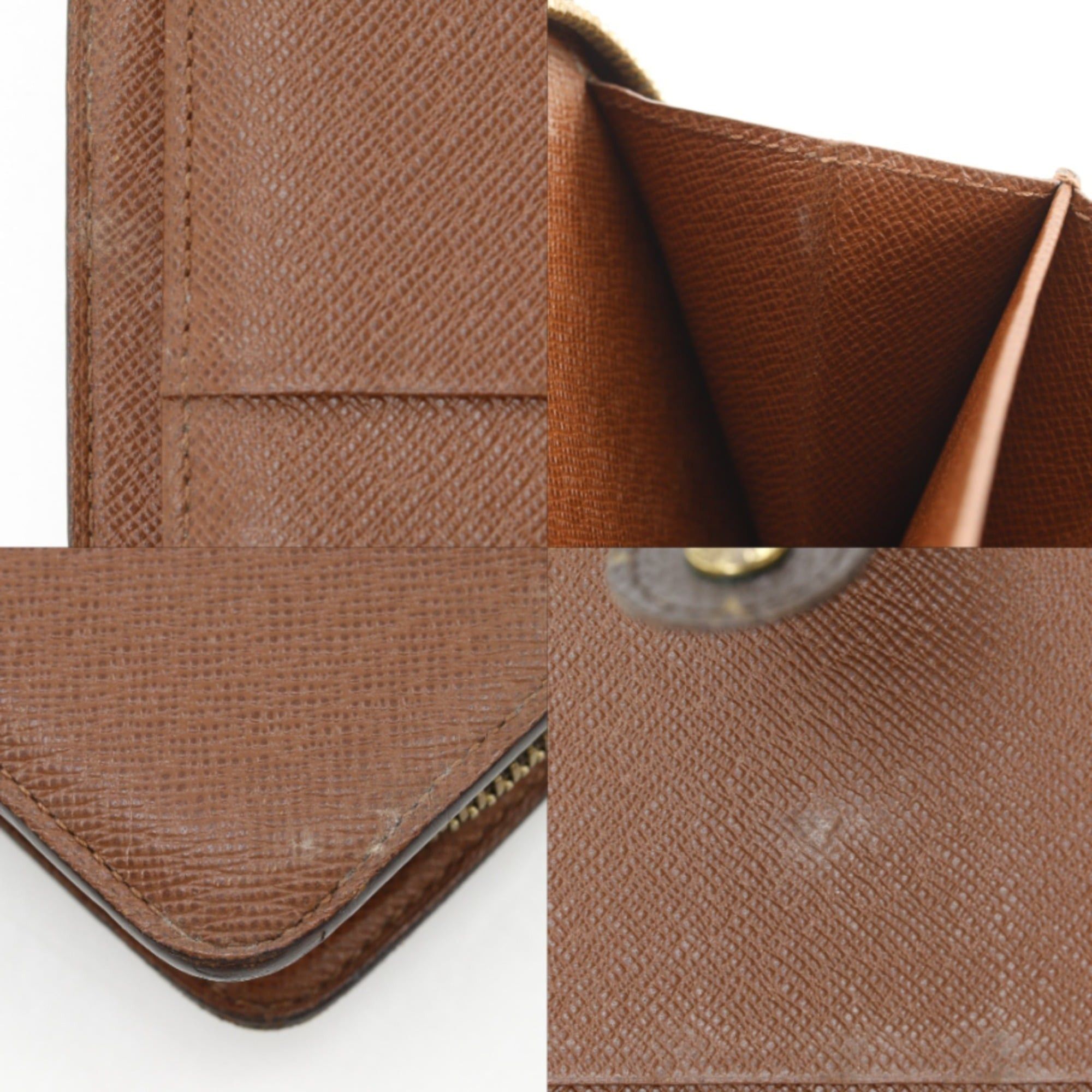 Louis Vuitton Louis Vuitton Porte Papier Zip Bi-fold Wallet M61207 Monogram Canvas 2002 Brown SP0012 Snap Button Women's Size ONE SIZE - 12 Thumbnail