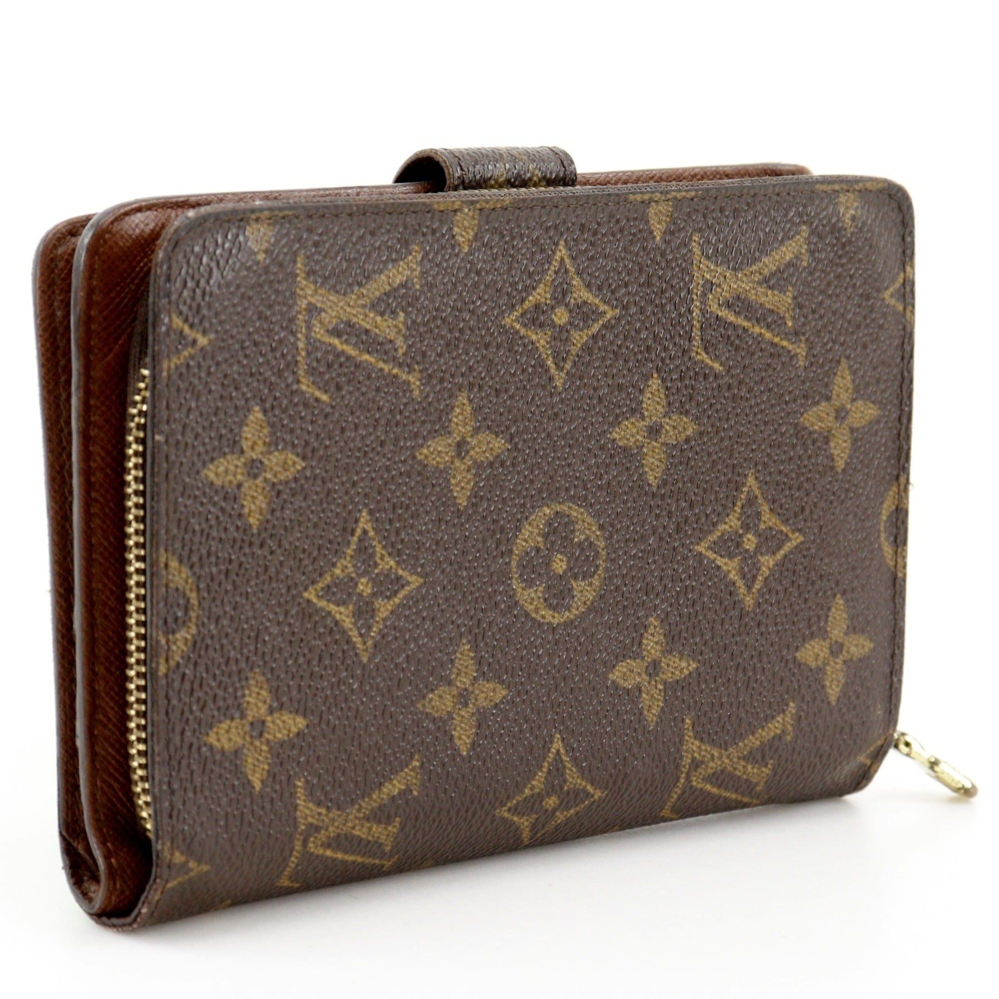 Louis Vuitton Louis Vuitton Porte Papier Zip Bi-fold Wallet M61207 Monogram Canvas 2002 Brown SP0012 Snap Button Women's Size ONE SIZE - 3 Thumbnail