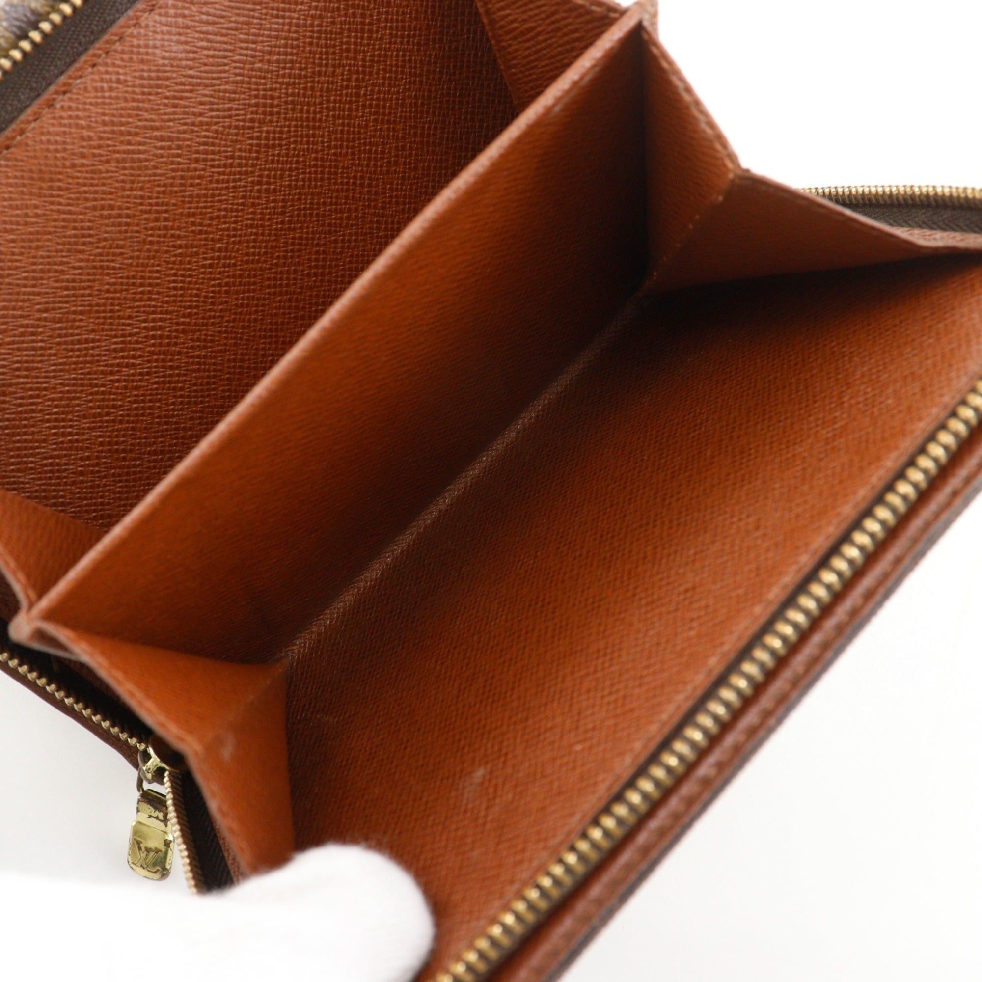 Louis Vuitton Louis Vuitton Porte Papier Zip Bi-fold Wallet M61207 Monogram Canvas 2002 Brown SP0012 Snap Button Women's Size ONE SIZE - 6 Thumbnail