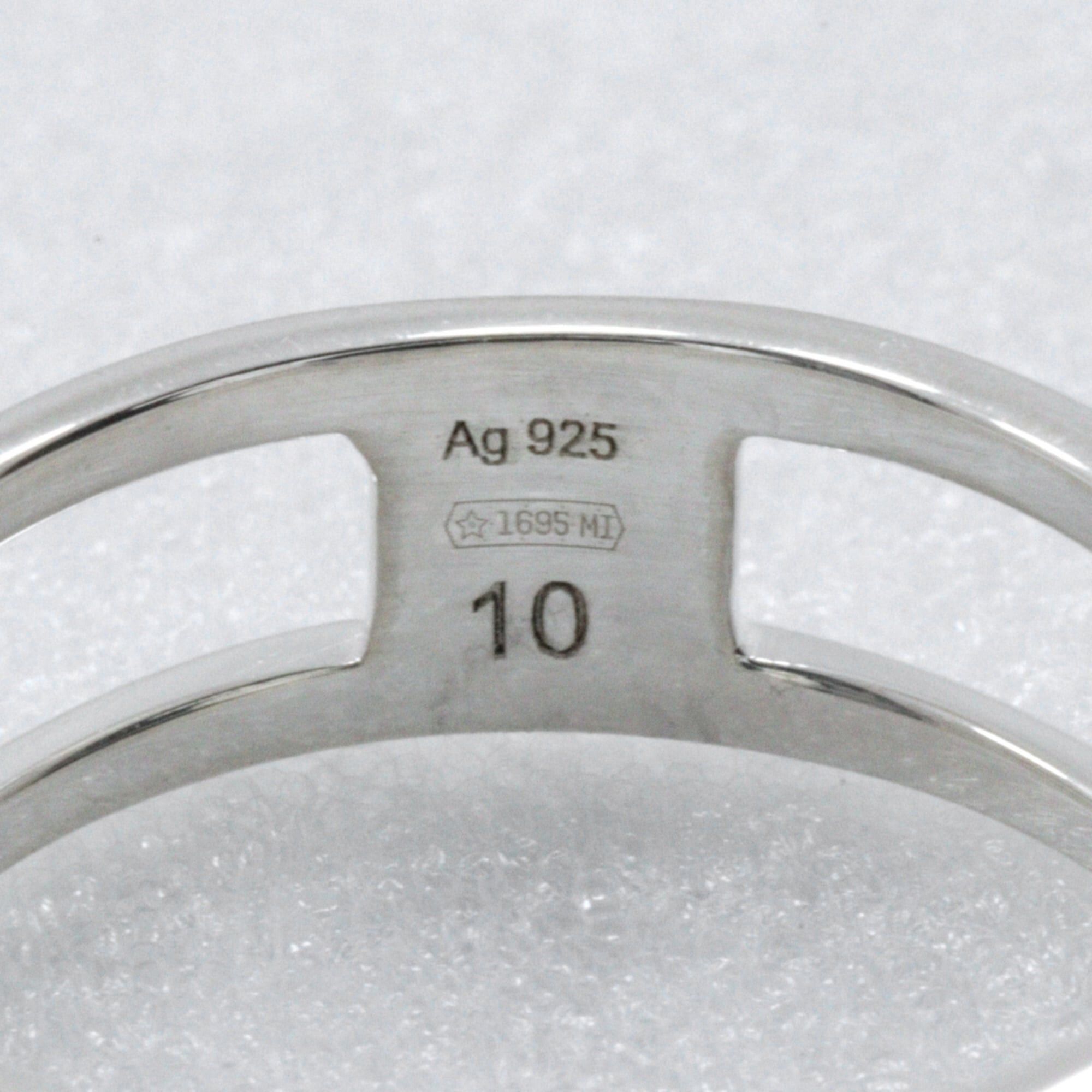 Gucci Gucci Interlocking GG Ring, Size 9.5, Sterling Silver 925, Approx. 1.4g, Women's. Size ONE SIZE - 6 Thumbnail