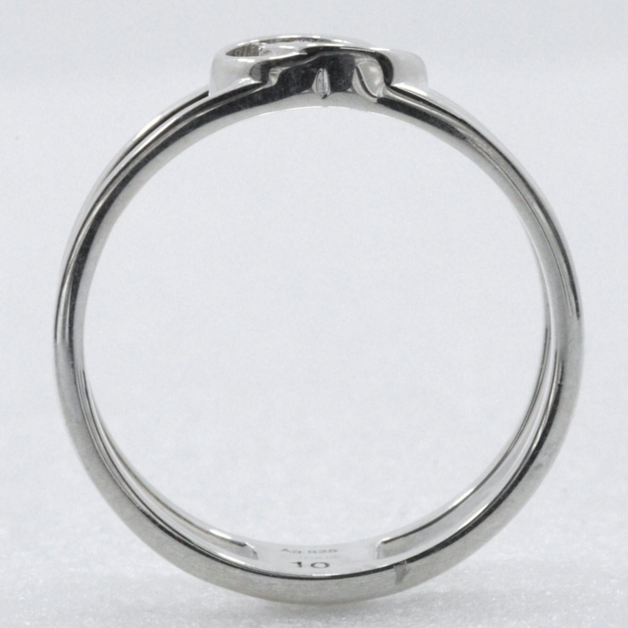 Gucci Gucci Interlocking GG Ring, Size 9.5, Sterling Silver 925, Approx. 1.4g, Women's. Size ONE SIZE - 3 Thumbnail