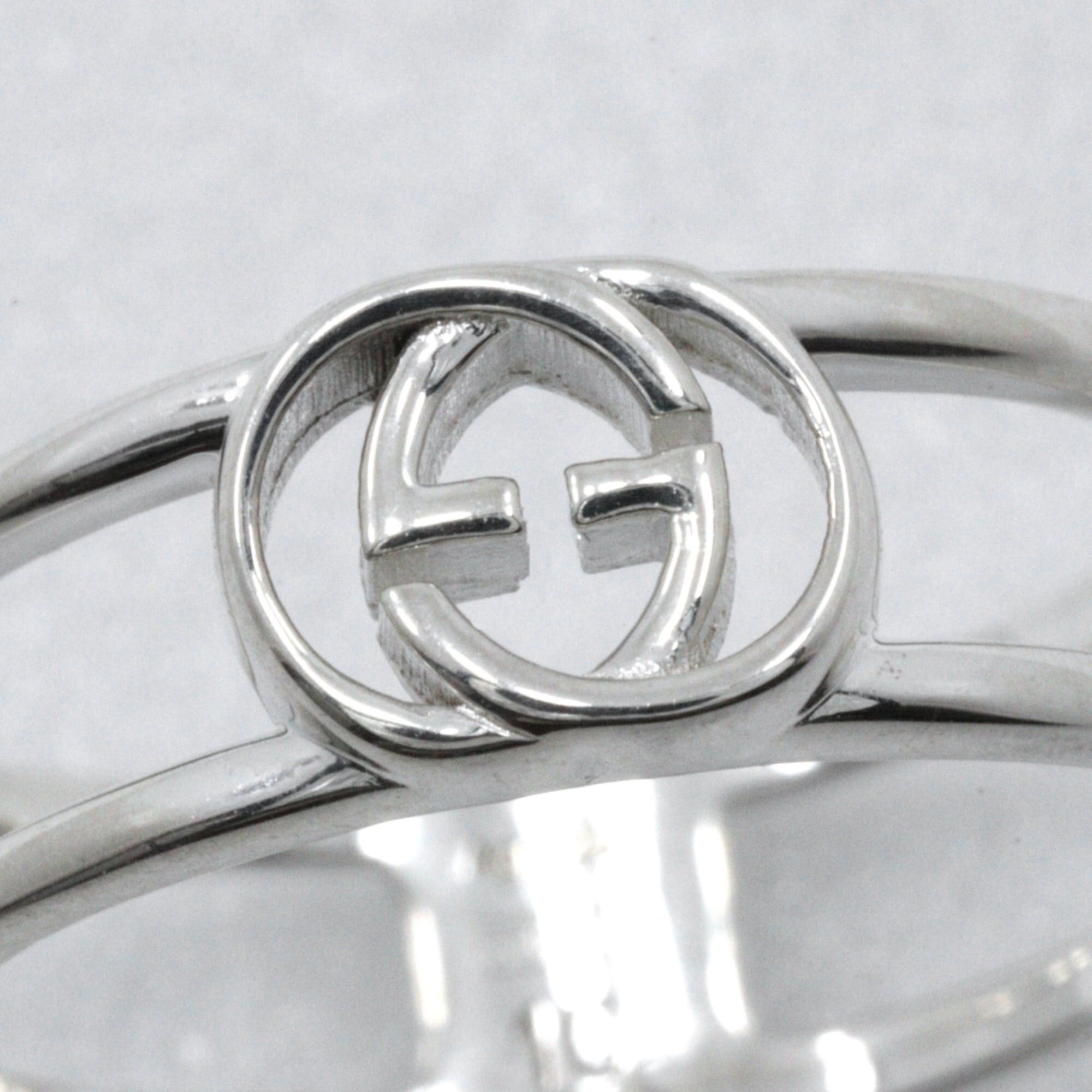Gucci Gucci Interlocking GG Ring, Size 9.5, Sterling Silver 925, Approx. 1.4g, Women's. Size ONE SIZE - 4 Thumbnail