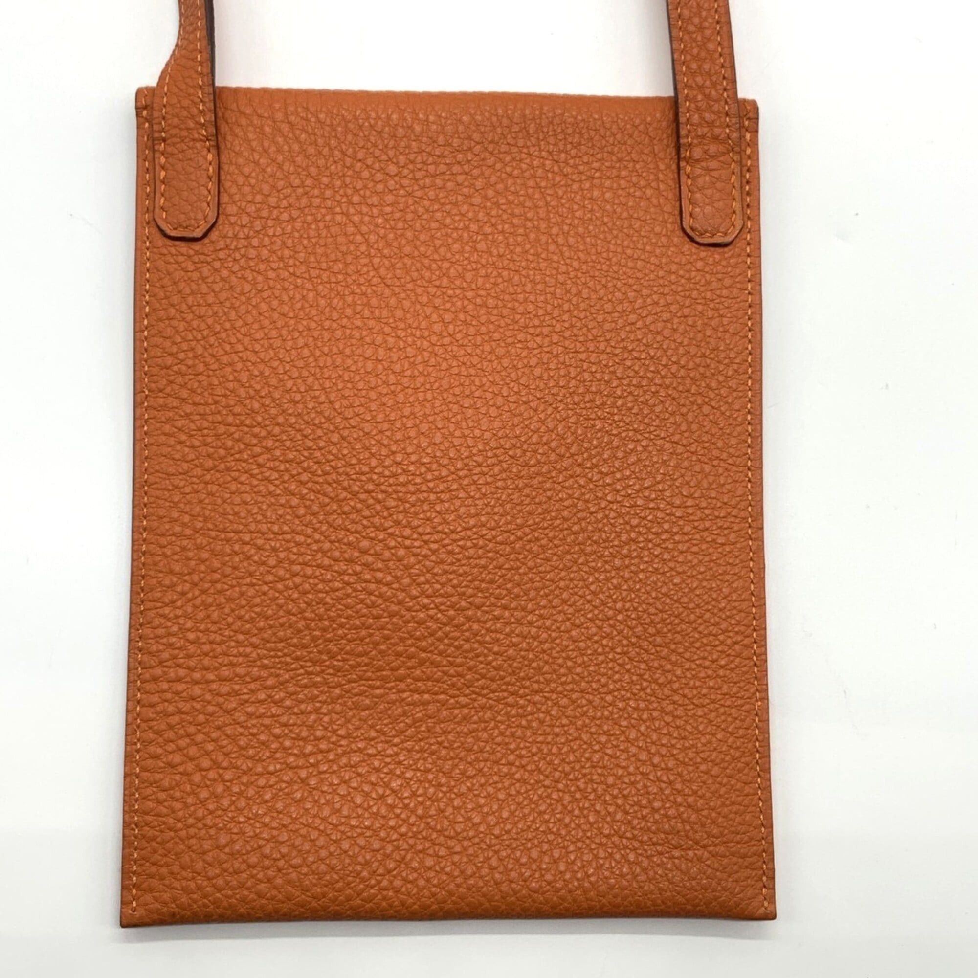 Hermes Hermes Shoulder Bag Amelie Orange Leather Togo □D Stamp Crossbody Women's Men's HERMES Size ONE SIZE - 2 Thumbnail