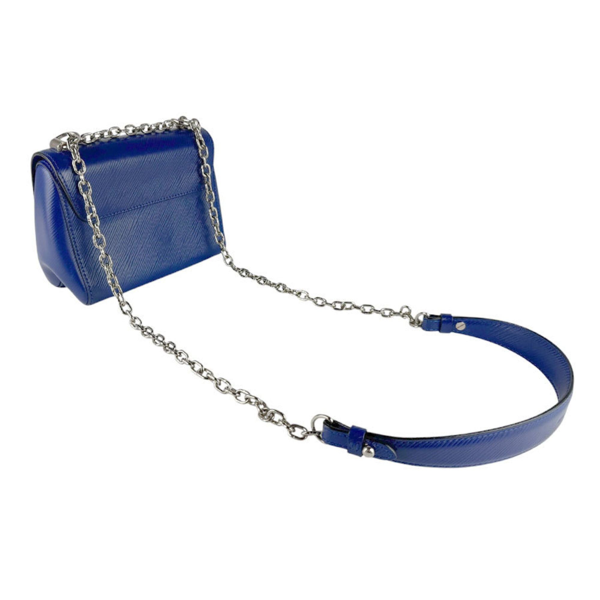 Louis Vuitton Louis Vuitton Shoulder Bag Epi Twist PM Leather Metal Blue Silver Women's M41872 z9645 Size ONE SIZE - 10 Thumbnail