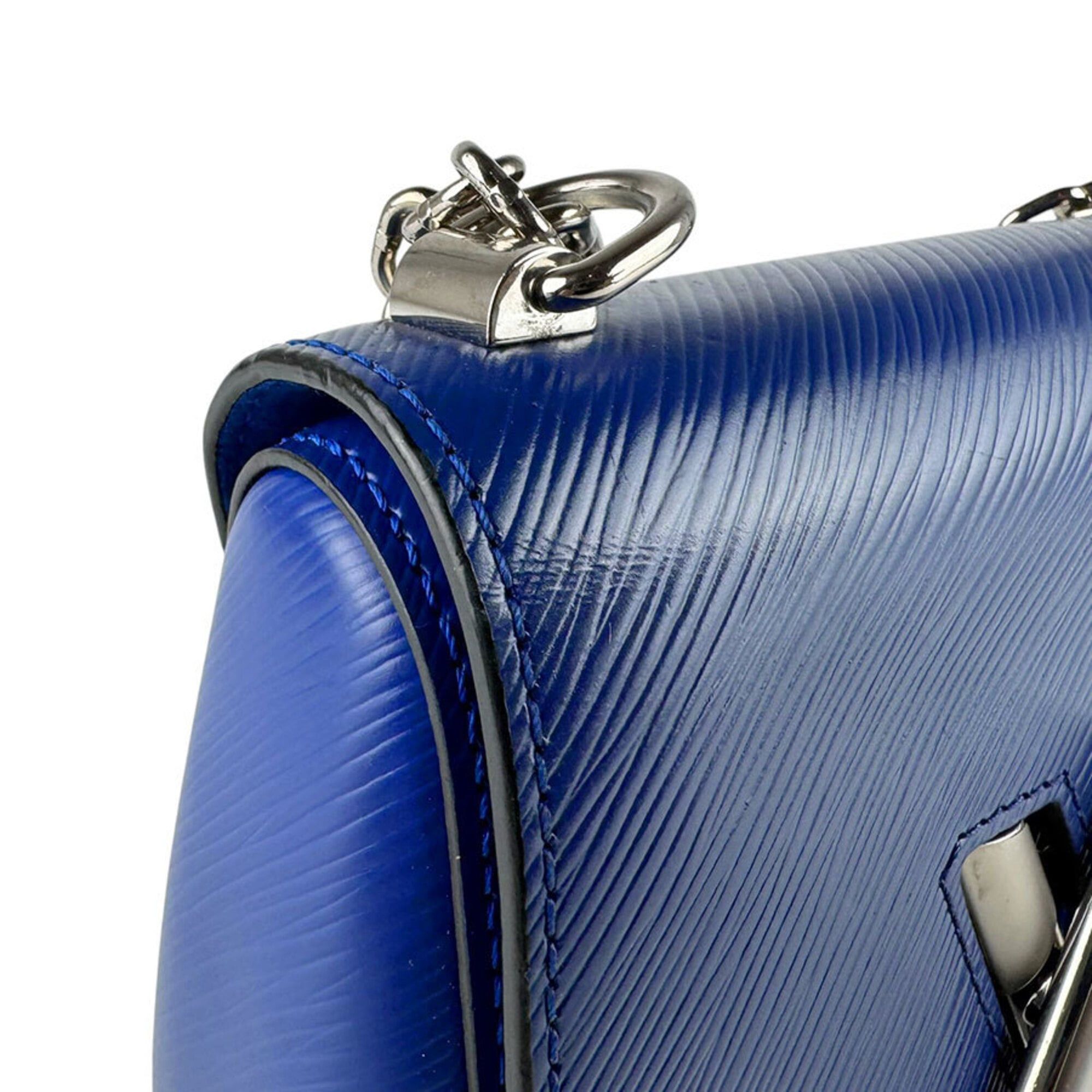 Louis Vuitton Louis Vuitton Shoulder Bag Epi Twist PM Leather Metal Blue Silver Women's M41872 z9645 Size ONE SIZE - 6 Thumbnail