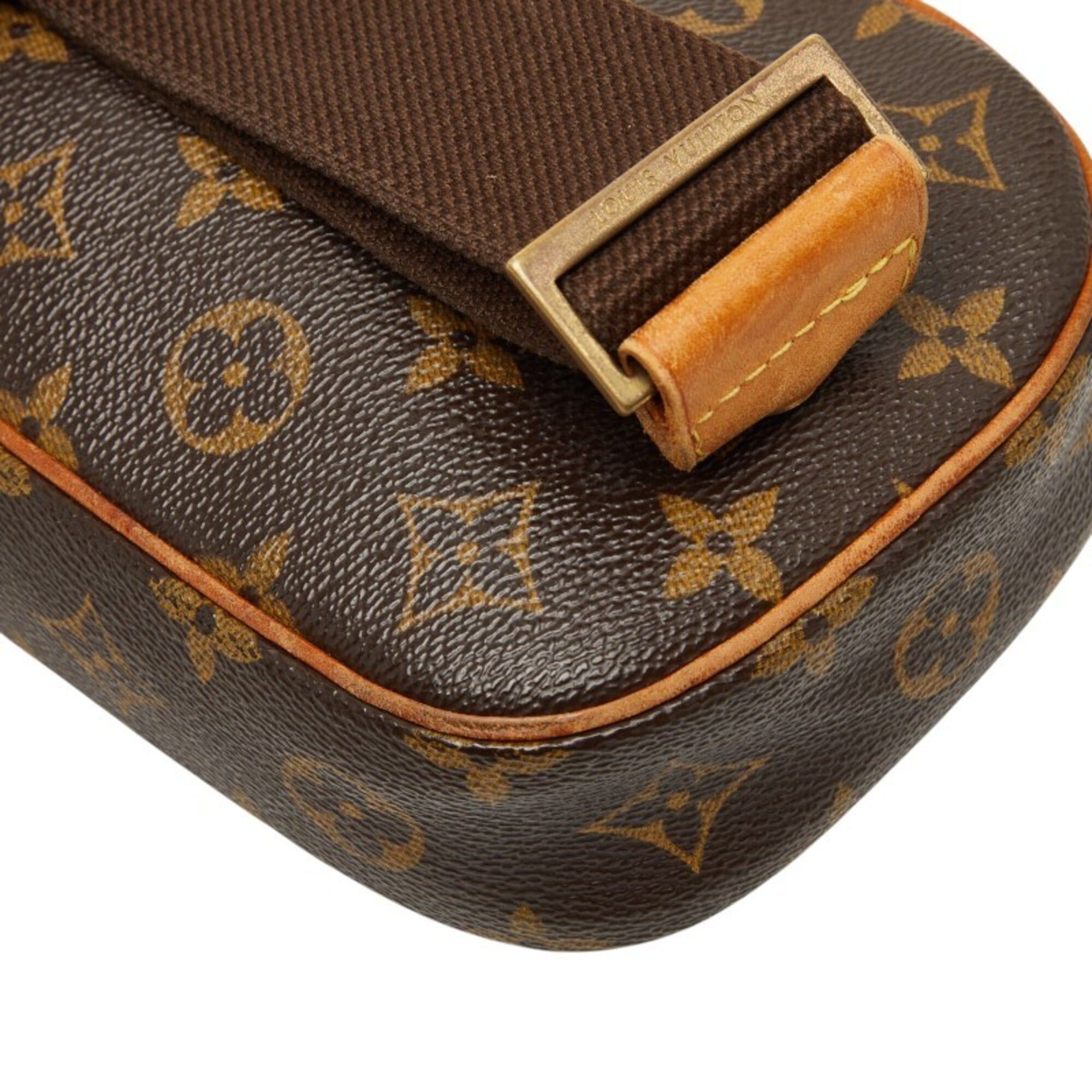 Louis Vuitton Louis Vuitton Monogram Pochette Gange Body Bag Waist M51870 Brown Leather Women's LOUIS VUITTON Size ONE SIZE - 7 Thumbnail