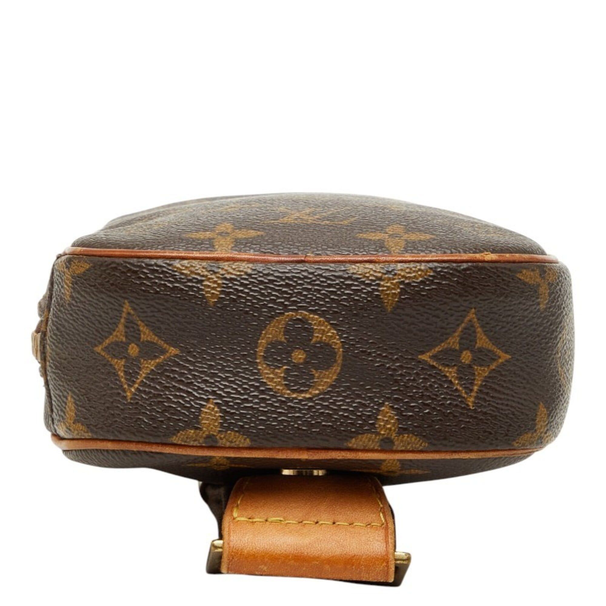 Louis Vuitton Louis Vuitton Monogram Pochette Gange Body Bag Waist M51870 Brown Leather Women's LOUIS VUITTON Size ONE SIZE - 3 Thumbnail