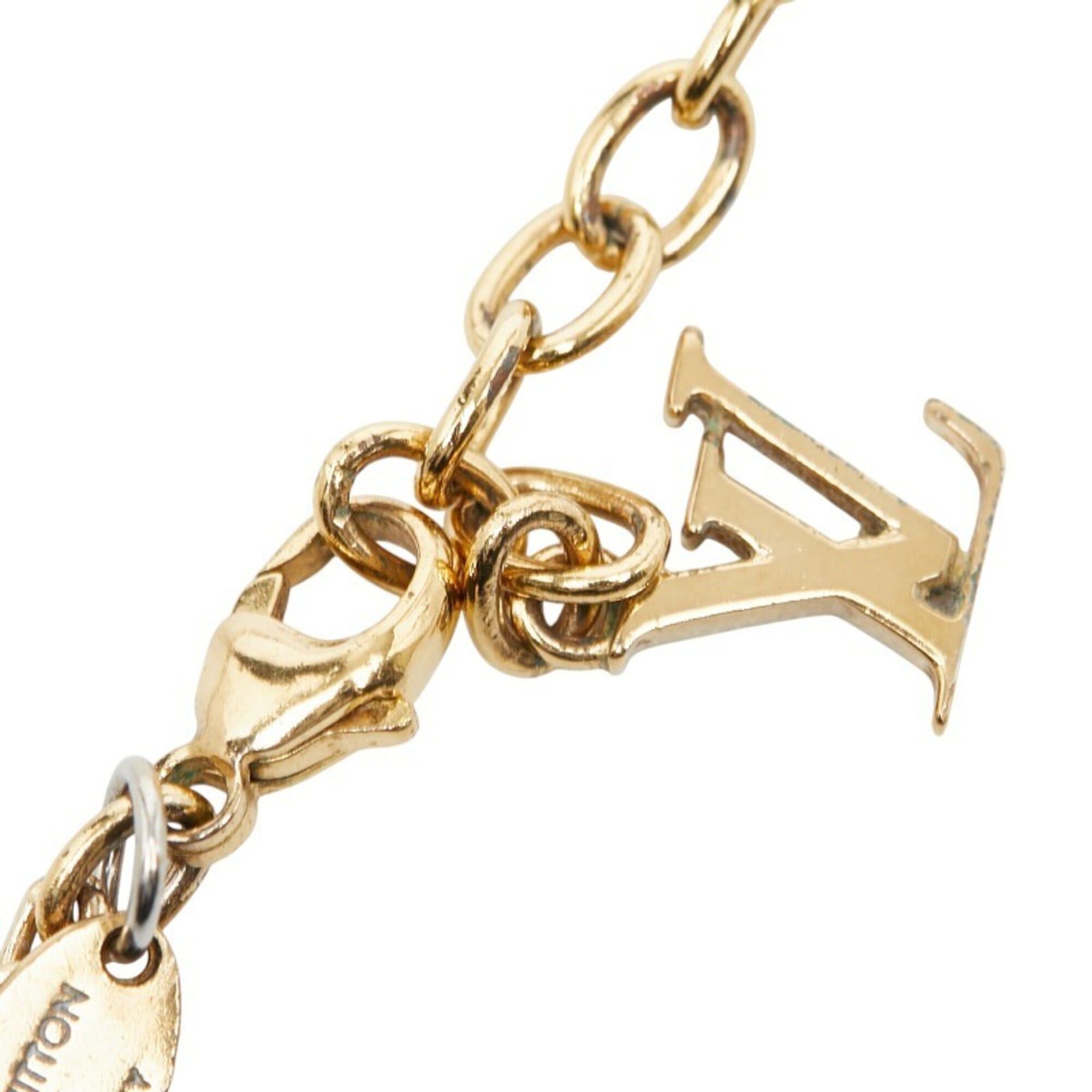 Louis Vuitton Louis Vuitton Collier Gamble Necklace M66999 Gold Plated Rhinestone Women's LOUIS VUITTON Size ONE SIZE - 10 Thumbnail