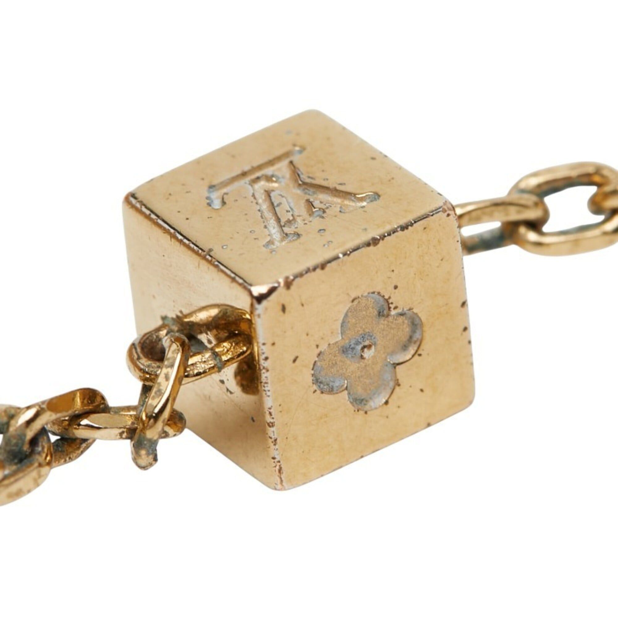 Louis Vuitton Louis Vuitton Collier Gamble Necklace M66999 Gold Plated Rhinestone Women's LOUIS VUITTON Size ONE SIZE - 9 Thumbnail