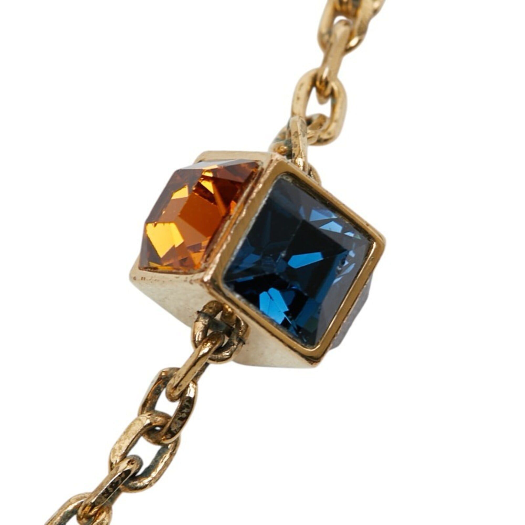Louis Vuitton Louis Vuitton Collier Gamble Necklace M66999 Gold Plated Rhinestone Women's LOUIS VUITTON Size ONE SIZE - 7 Thumbnail