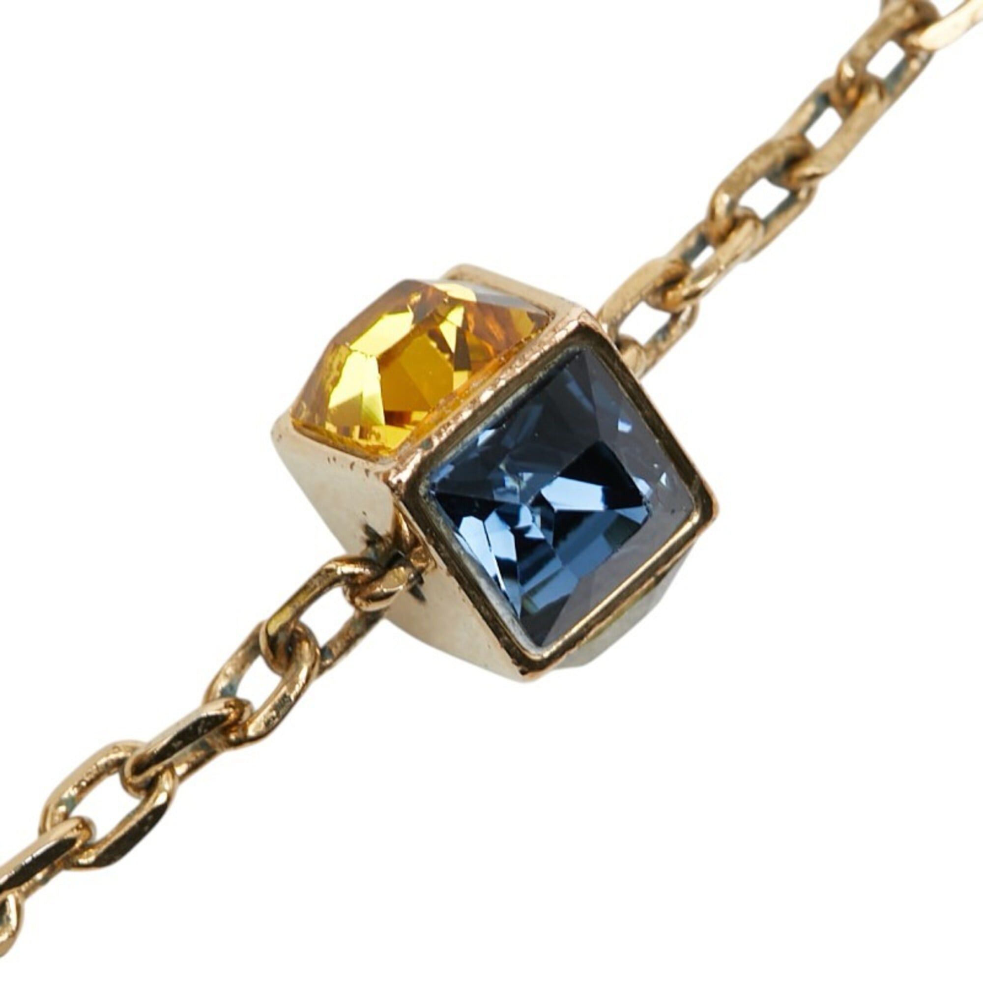 Louis Vuitton Louis Vuitton Collier Gamble Necklace M66999 Gold Plated Rhinestone Women's LOUIS VUITTON Size ONE SIZE - 5 Thumbnail