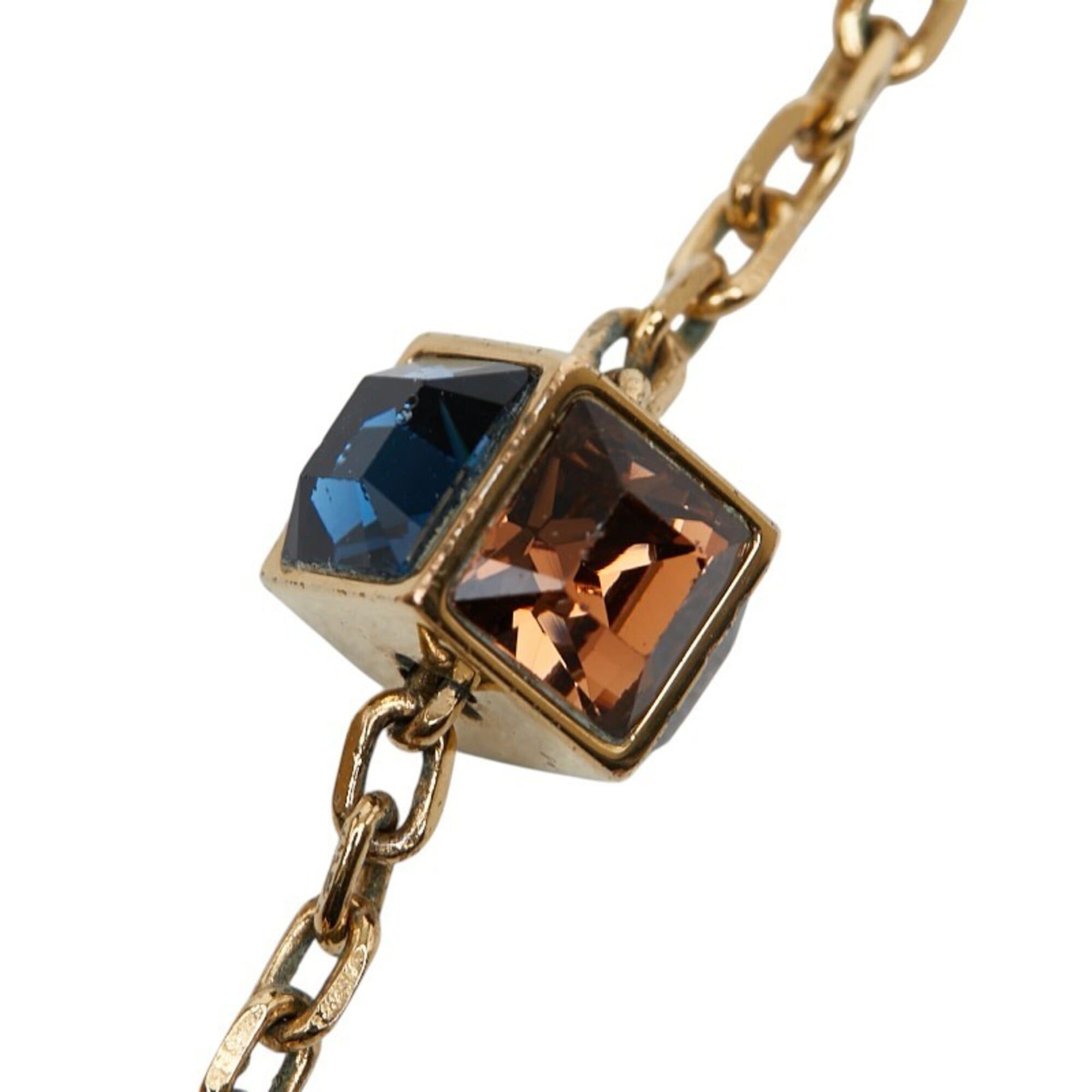 Louis Vuitton Louis Vuitton Collier Gamble Necklace M66999 Gold Plated Rhinestone Women's LOUIS VUITTON Size ONE SIZE - 6 Thumbnail