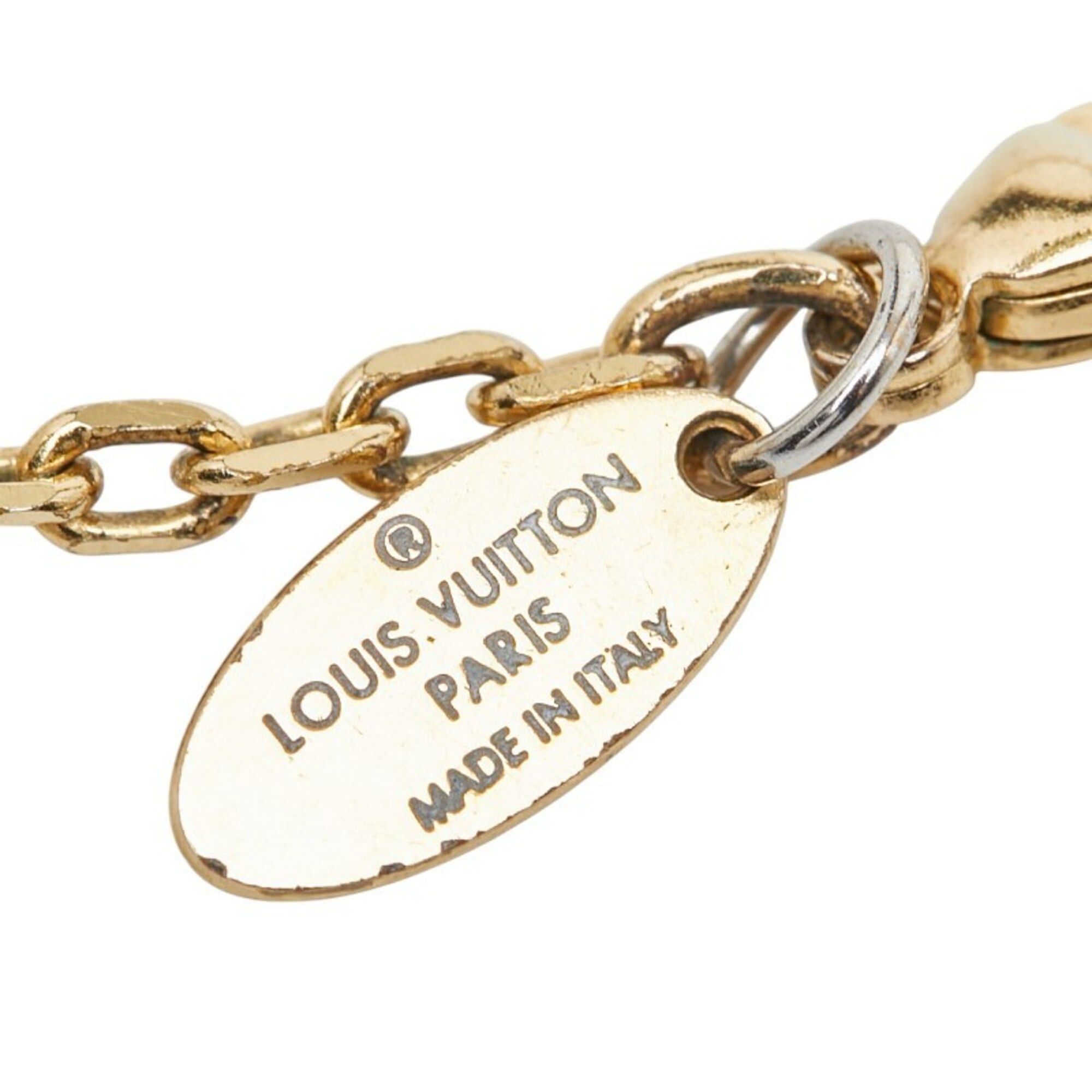 Louis Vuitton Louis Vuitton Collier Gamble Necklace M66999 Gold Plated Rhinestone Women's LOUIS VUITTON Size ONE SIZE - 11 Thumbnail