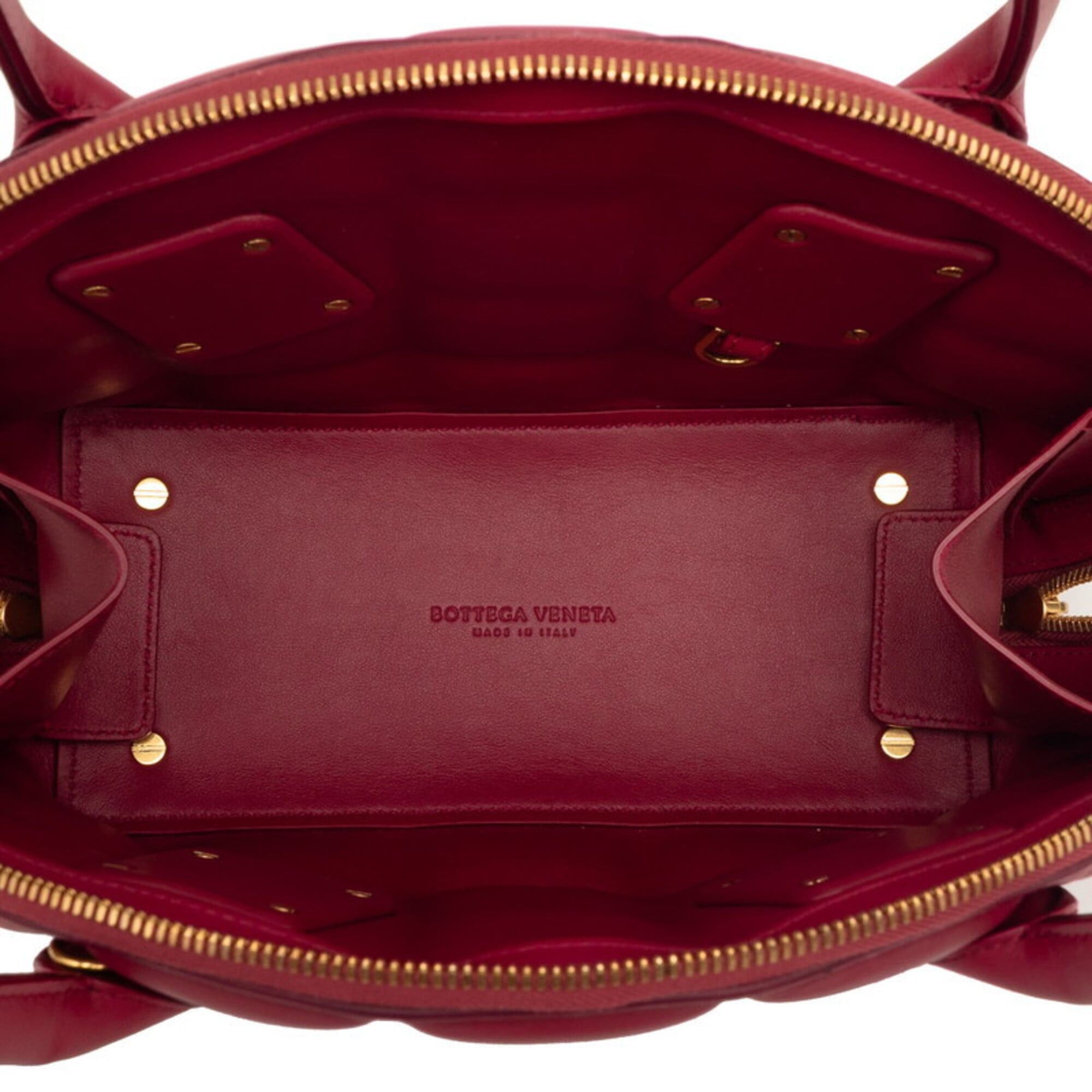 Bottega Veneta Bottega Veneta The Swoop Handbag Shoulder Bag 2-Way Red Leather Women's BOTTEGAVENETA Size ONE SIZE - 4 Thumbnail