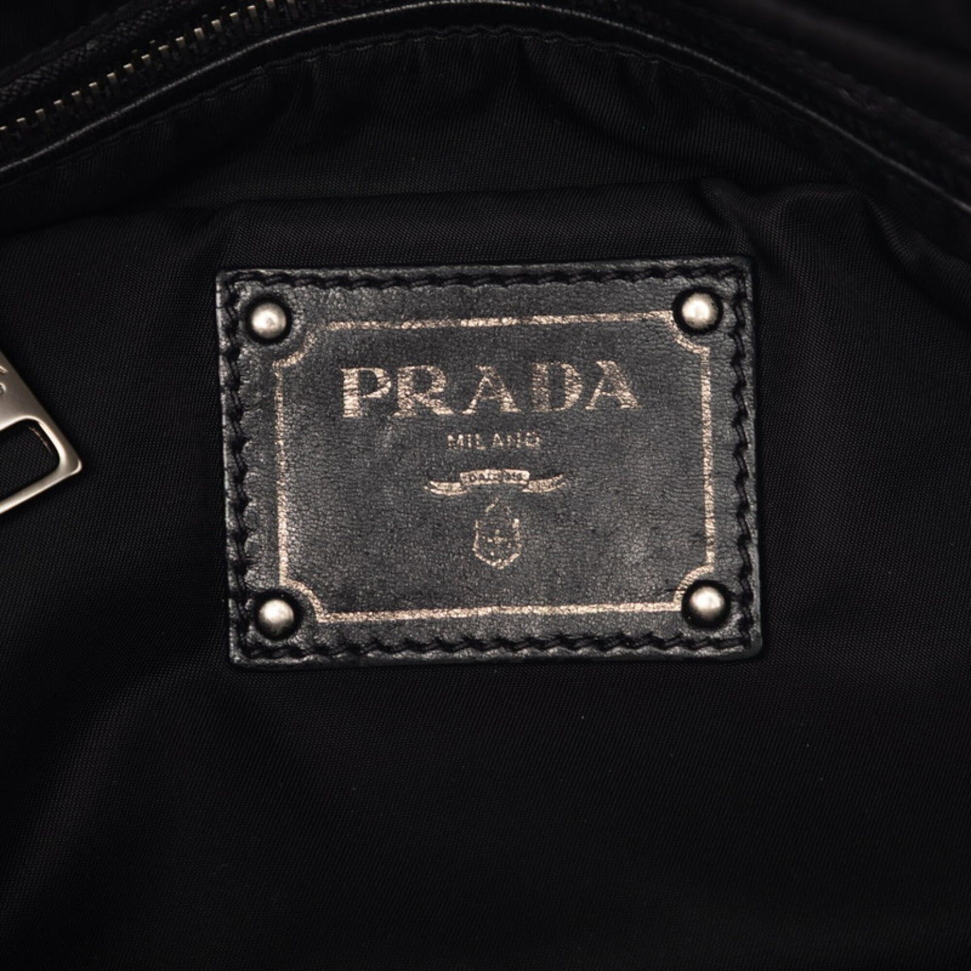Prada Prada Handbag Shoulder Bag 2WAY 1BG521 Black Gray Nylon Women's PRADA Size ONE SIZE - 5 Thumbnail