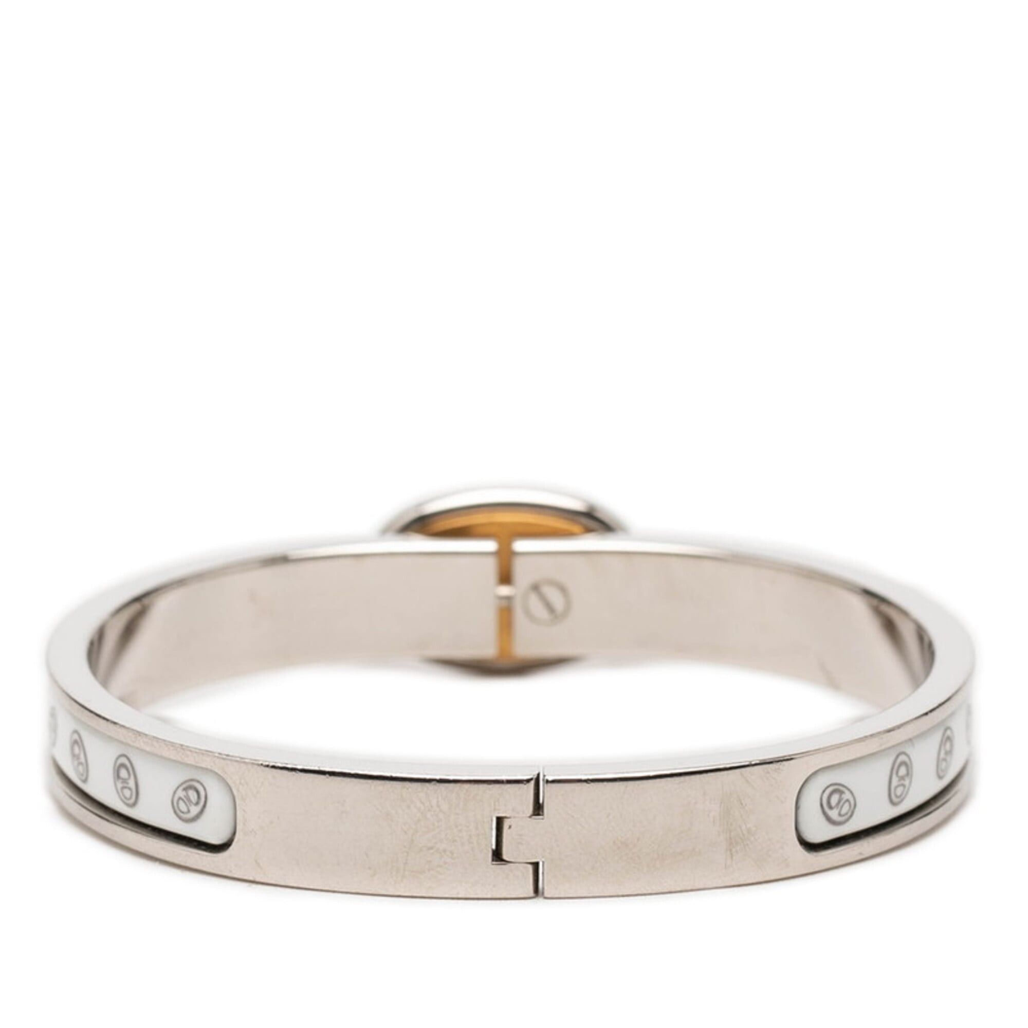Hermes Hermes Chaine d'Ancre Mini Click PM Bracelet Bangle Silver White Gold Metal Enamel Plated Women's HERMES Size ONE SIZE - 3 Thumbnail