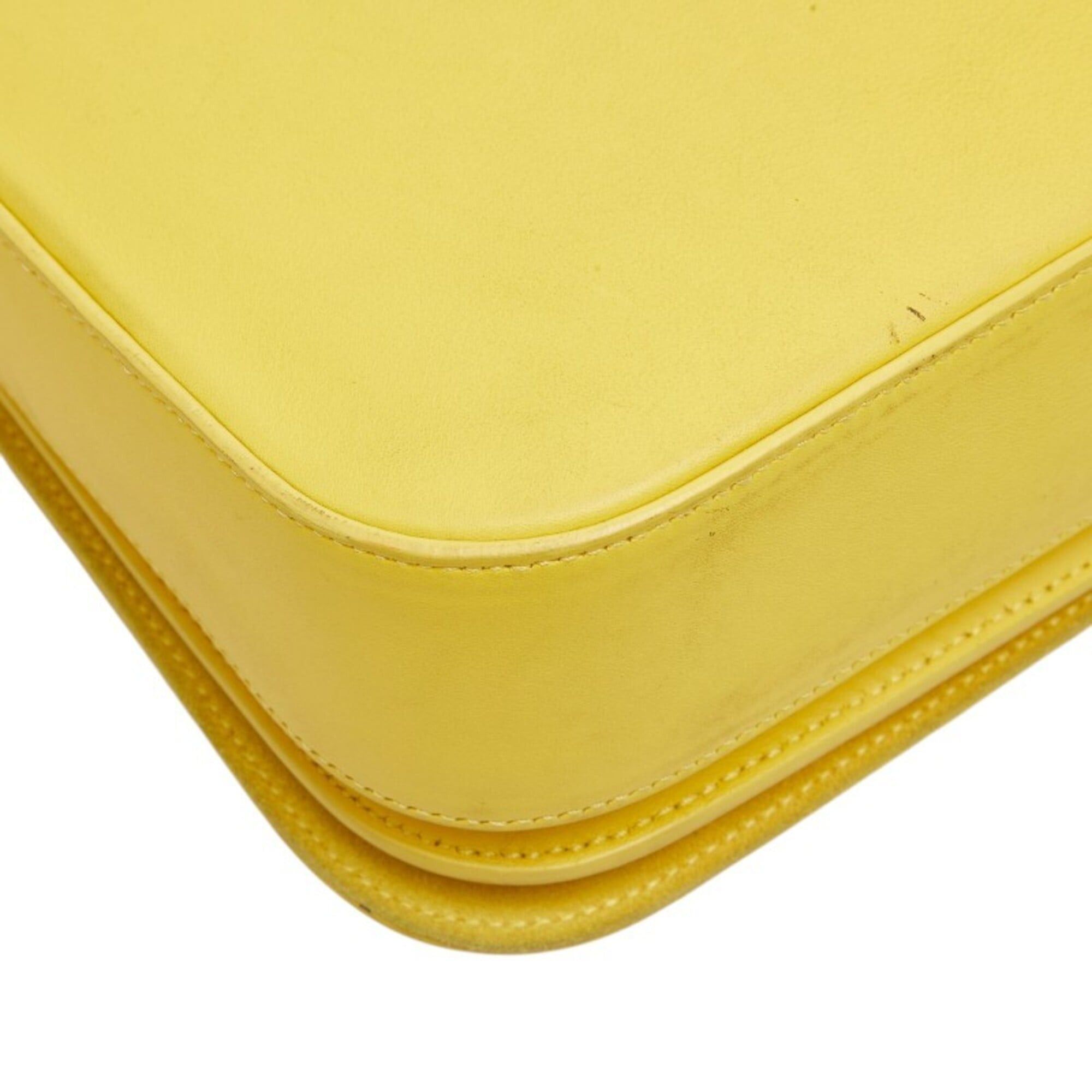 Saint Laurent Paris Saint Laurent Y-line Crossbody Shoulder Bag, Yellow Leather, Women's SAINT LAURENT Size ONE SIZE - 7 Thumbnail