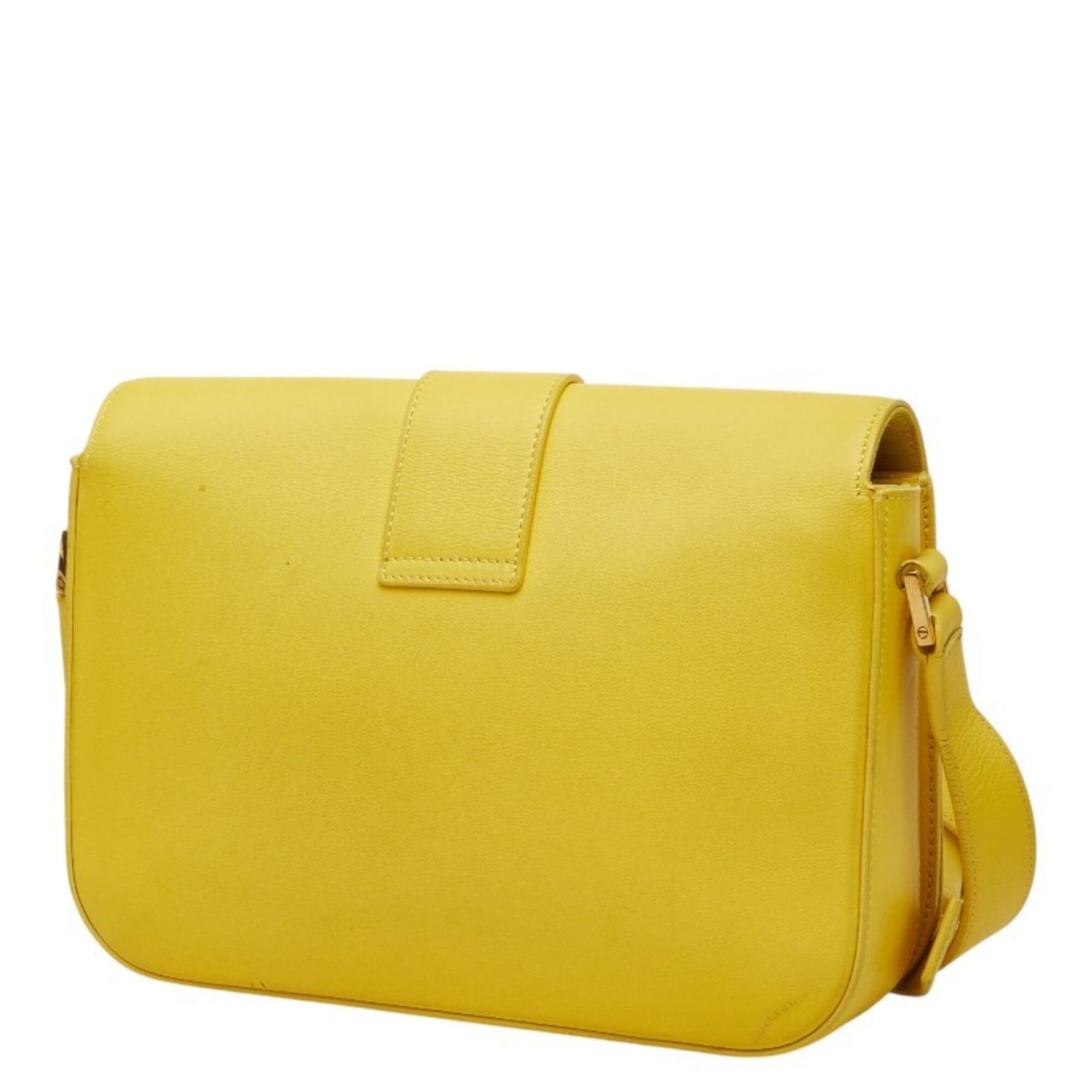 Saint Laurent Paris Saint Laurent Y-line Crossbody Shoulder Bag, Yellow Leather, Women's SAINT LAURENT Size ONE SIZE - 2 Thumbnail