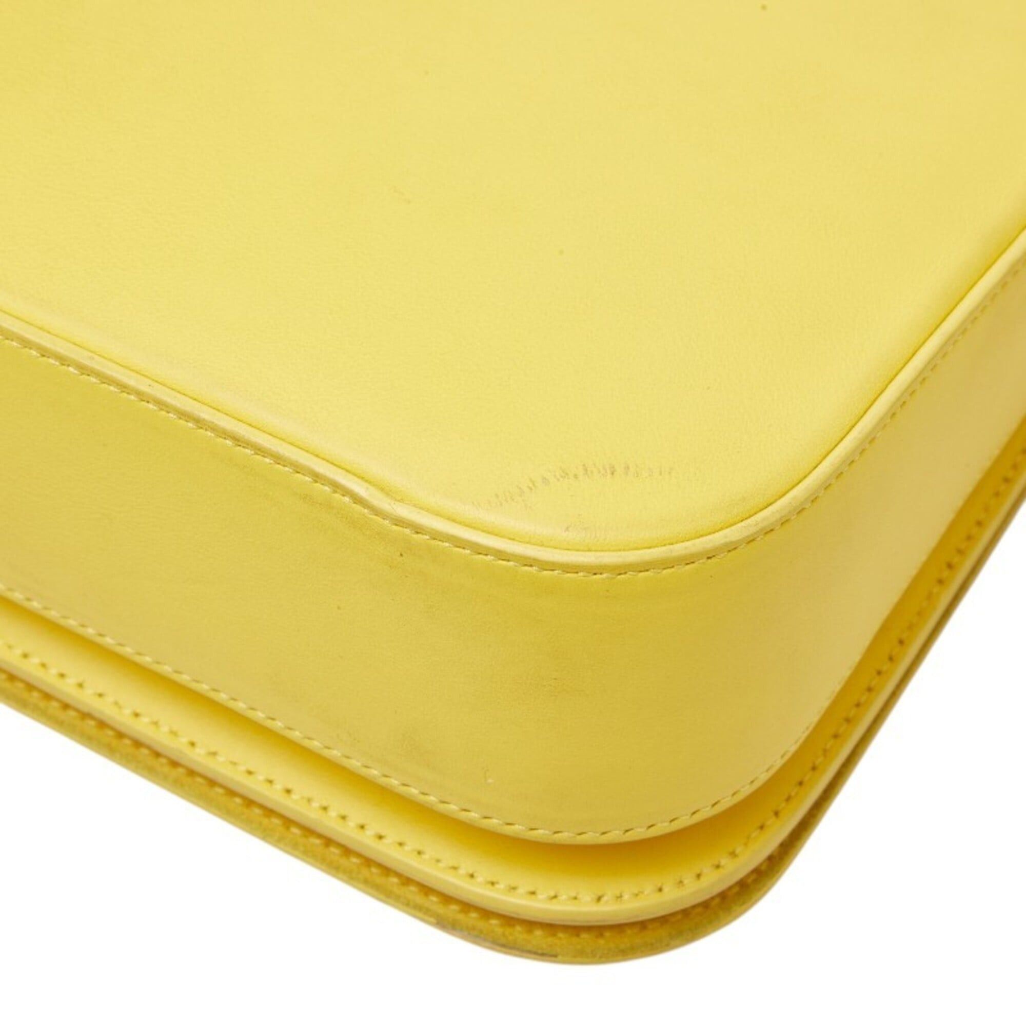 Saint Laurent Paris Saint Laurent Y-line Crossbody Shoulder Bag, Yellow Leather, Women's SAINT LAURENT Size ONE SIZE - 6 Thumbnail
