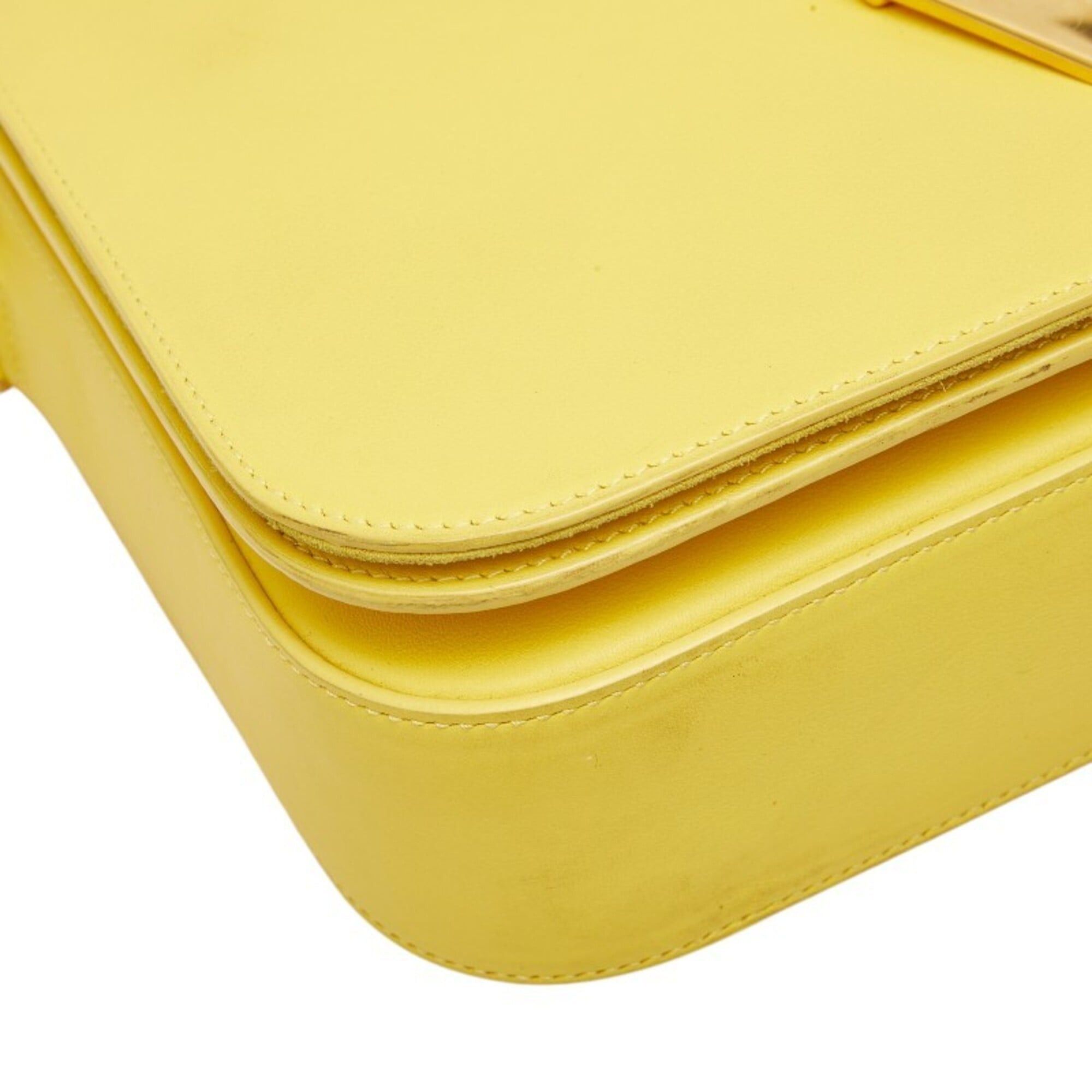 Saint Laurent Paris Saint Laurent Y-line Crossbody Shoulder Bag, Yellow Leather, Women's SAINT LAURENT Size ONE SIZE - 5 Thumbnail