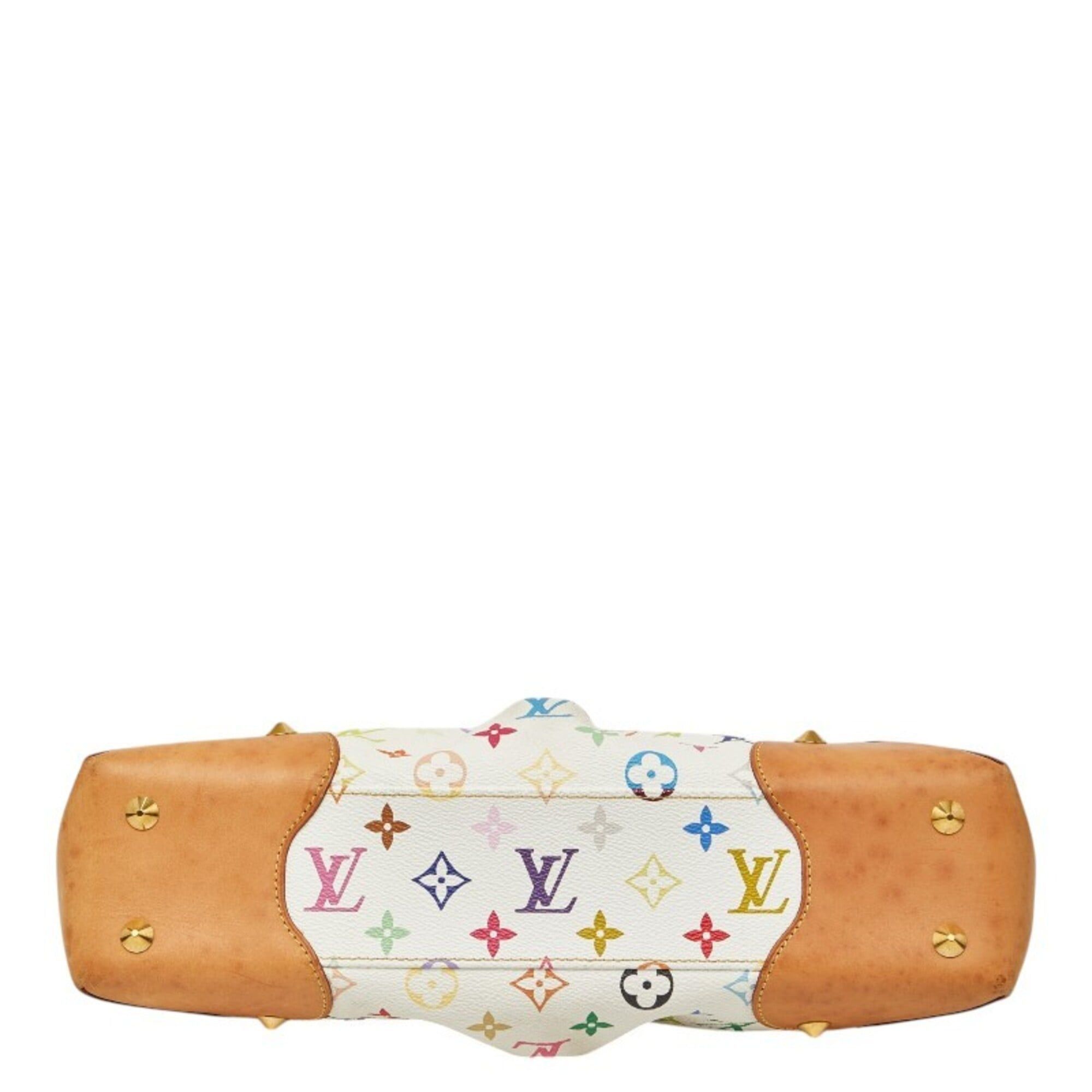 Louis Vuitton Louis Vuitton Monogram Multicolor Judy MM Handbag Chain Shoulder Bag 2WAY M40255 Blanc White Leather Women's LOUIS VUITTON Size ONE SIZE - 3 Thumbnail