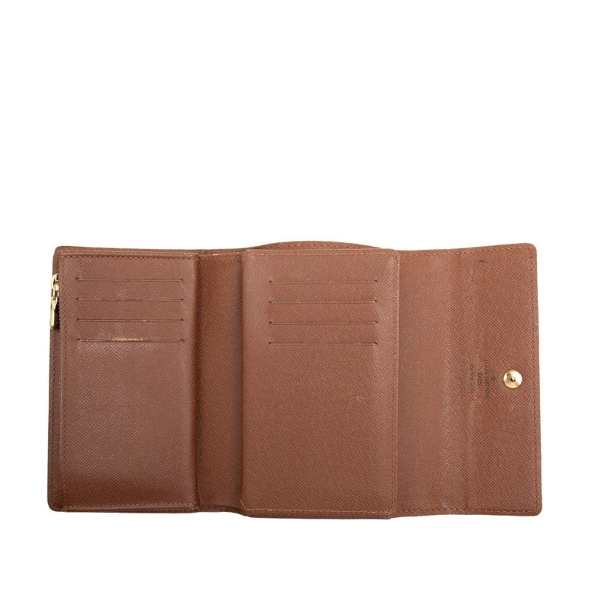 Louis Vuitton Louis Vuitton Monogram Portefeuille Alexandra Tri-fold Wallet M60047 Brown Leather Women's LOUIS VUITTON Size ONE SIZE - 4 Thumbnail