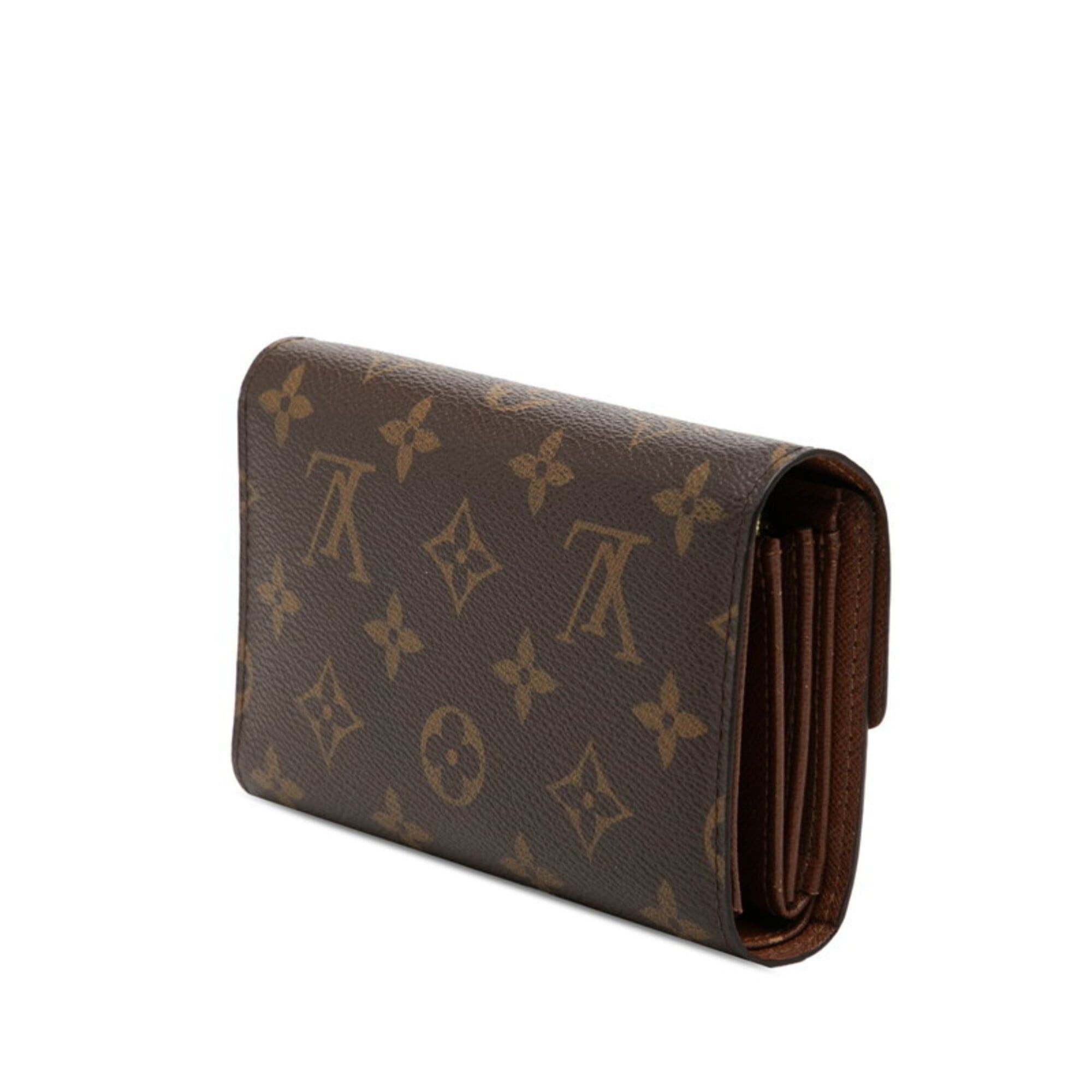 Louis Vuitton Louis Vuitton Monogram Portefeuille Alexandra Tri-fold Wallet M60047 Brown Leather Women's LOUIS VUITTON Size ONE SIZE - 2 Thumbnail