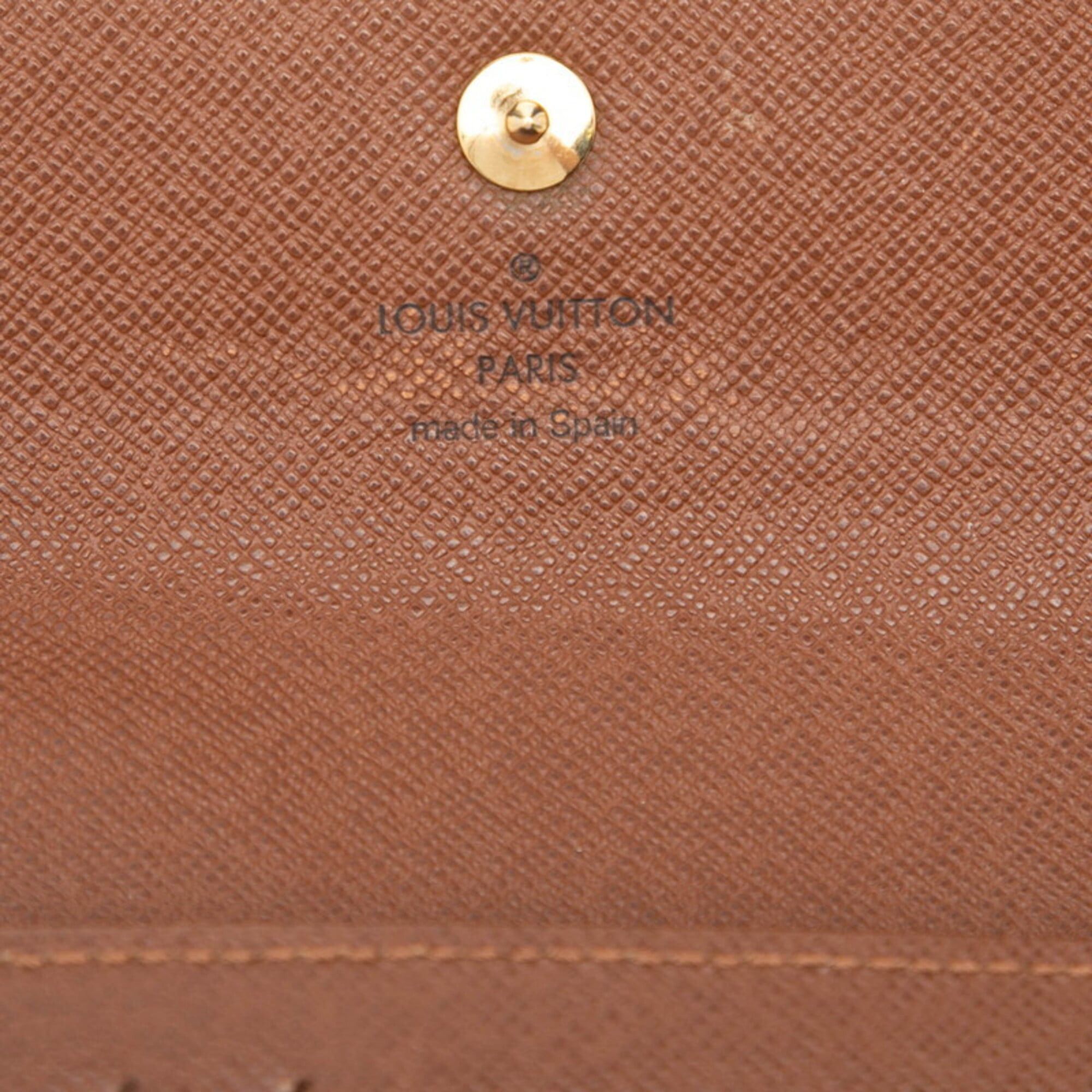 Louis Vuitton Louis Vuitton Monogram Portefeuille Alexandra Tri-fold Wallet M60047 Brown Leather Women's LOUIS VUITTON Size ONE SIZE - 6 Thumbnail