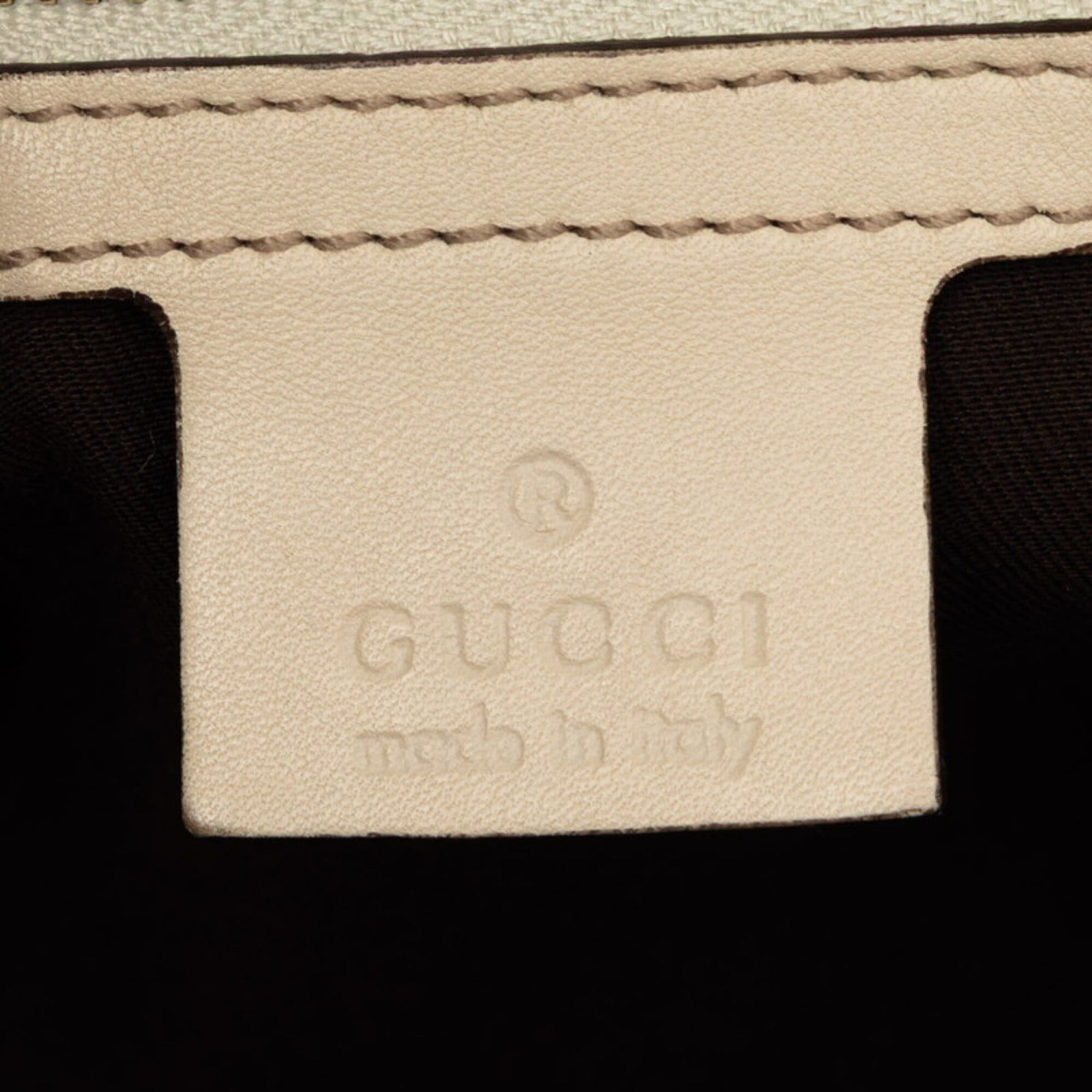 Gucci Gucci Interlocking G Newbrid Tote Bag Shoulder 162094 Ivory Beige Leather Women's GUCCI Size ONE SIZE - 5 Thumbnail