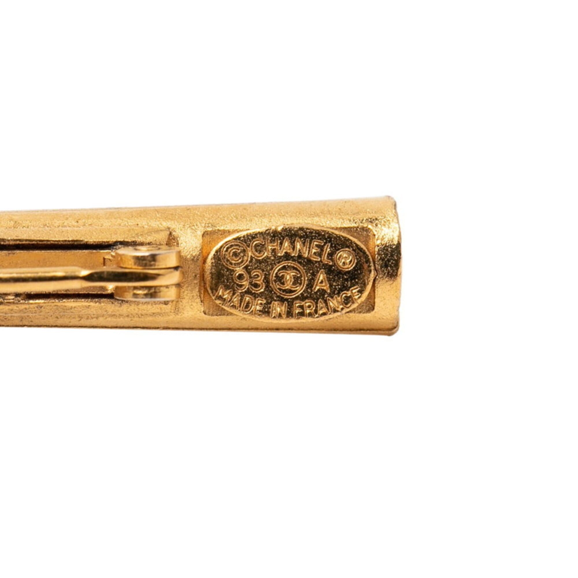 Chanel Chanel Logo Heart Arrow Brooch 93A Gold Plated Women's CHANEL Size ONE SIZE - 3 Thumbnail