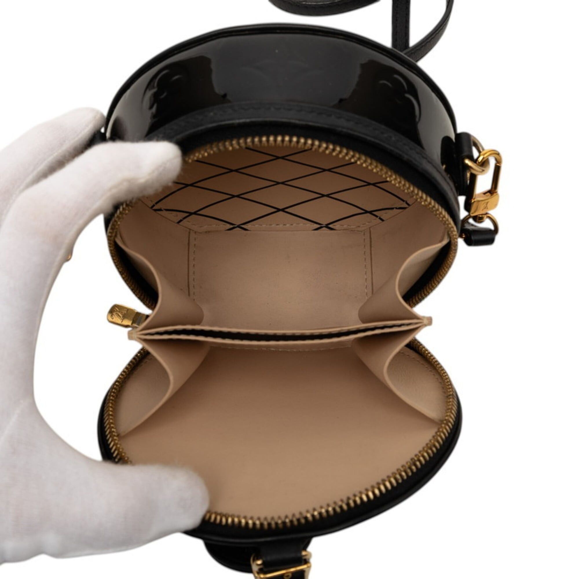 Louis Vuitton Louis Vuitton Monogram Vernis Boite Chapeau Crossbody Shoulder Bag M90469 Noir Black Patent Leather Women's LOUIS VUITTON Size ONE SIZE - 4 Thumbnail