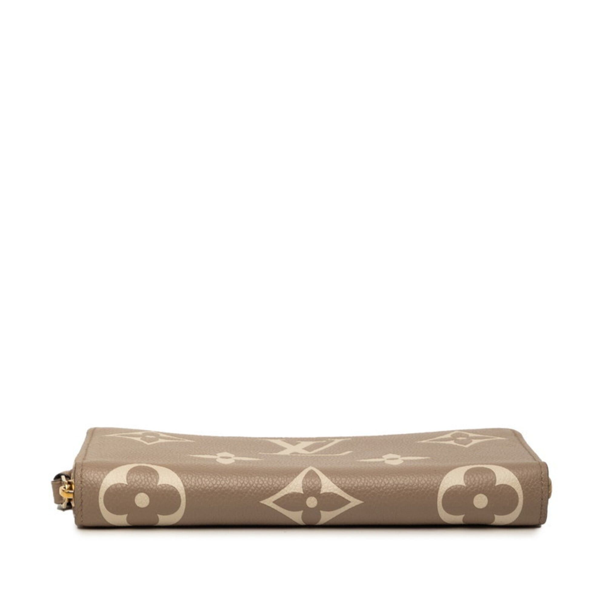 Louis Vuitton Louis Vuitton Monogram Empreinte Bicolor Zippy Wallet Round Zipper Long M69794 Tourterelle Crème Beige Leather Women's LOUIS VUITTON Size ONE SIZE - 3 Thumbnail