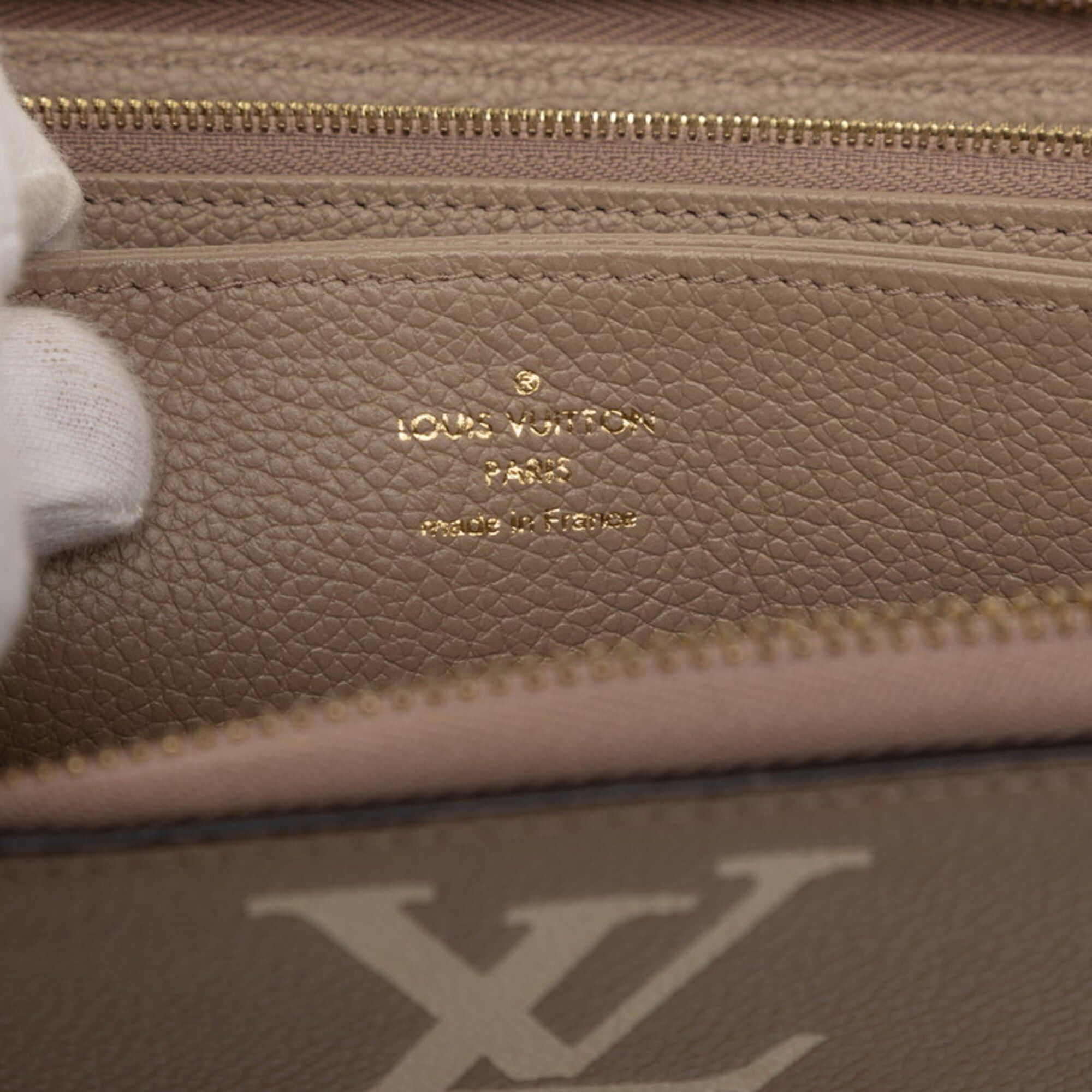 Louis Vuitton Louis Vuitton Monogram Empreinte Bicolor Zippy Wallet Round Zipper Long M69794 Tourterelle Crème Beige Leather Women's LOUIS VUITTON Size ONE SIZE - 6 Thumbnail