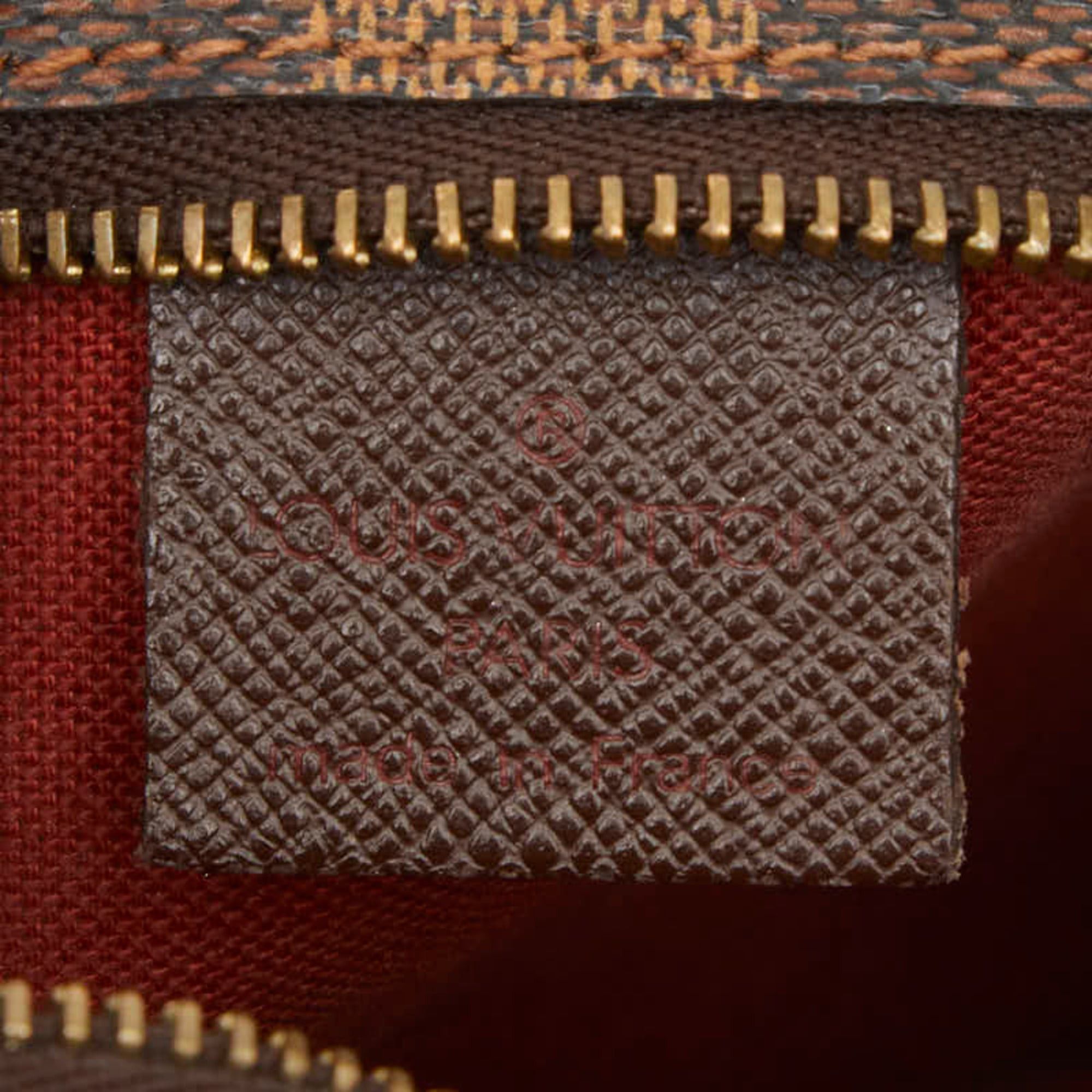 Louis Vuitton Louis Vuitton Damier Trouse Makeup Accessory Pouch Handbag N51982 Brown Leather Women's LOUIS VUITTON Size ONE SIZE - 12 Thumbnail