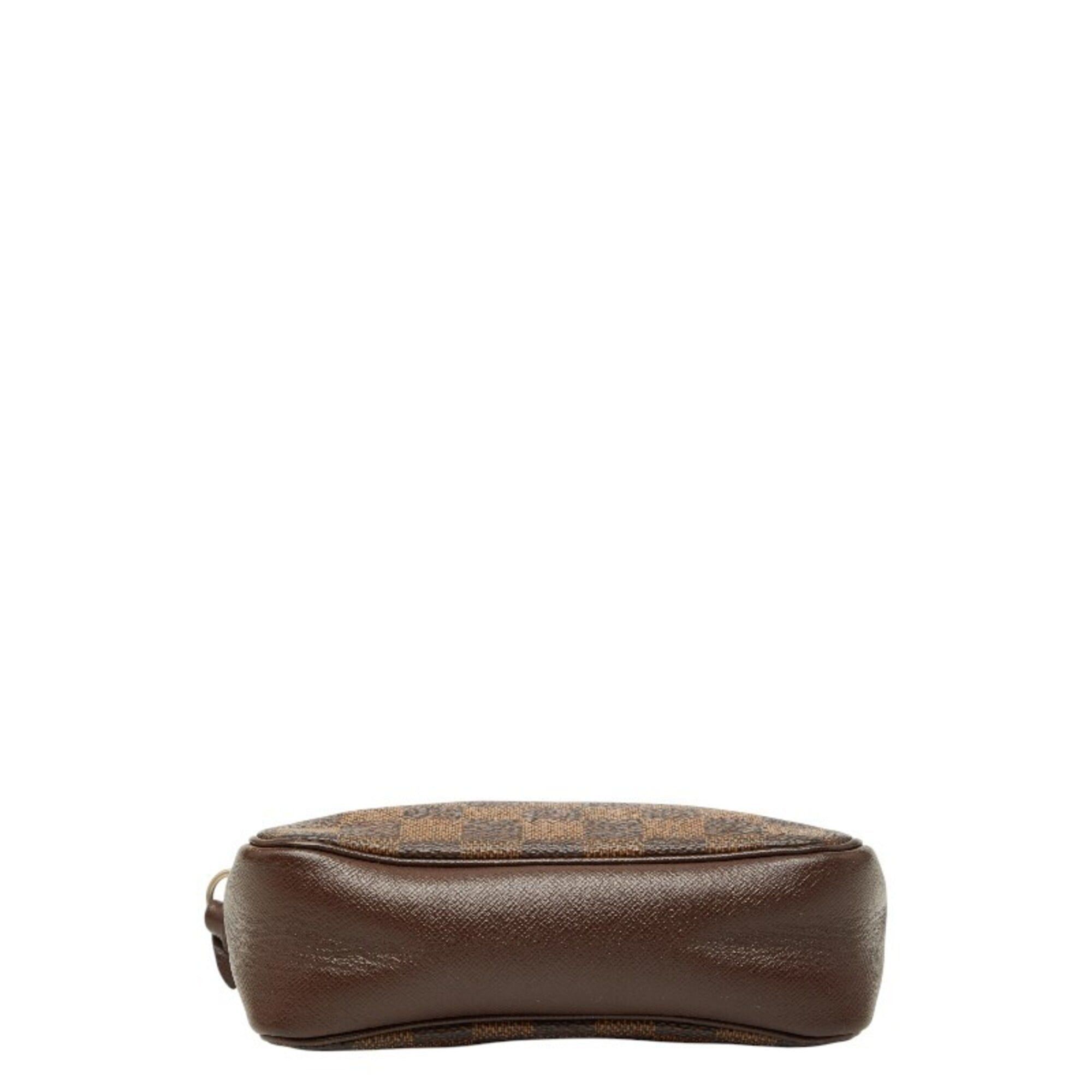 Louis Vuitton Louis Vuitton Damier Trouse Makeup Accessory Pouch Handbag N51982 Brown Leather Women's LOUIS VUITTON Size ONE SIZE - 3 Thumbnail