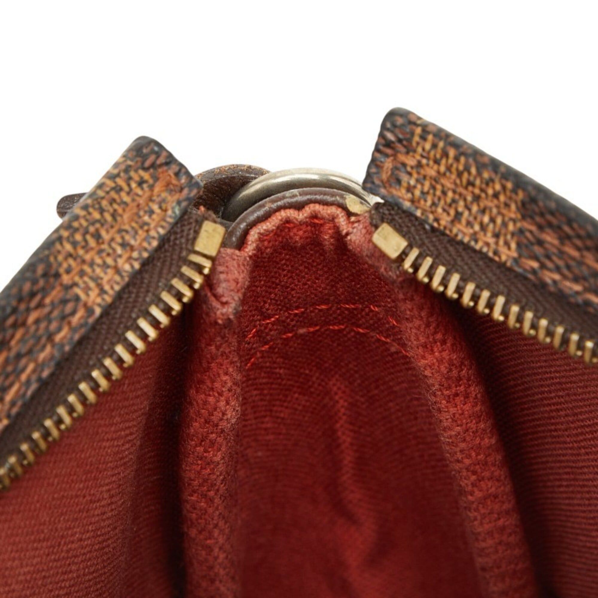 Louis Vuitton Louis Vuitton Damier Trouse Makeup Accessory Pouch Handbag N51982 Brown Leather Women's LOUIS VUITTON Size ONE SIZE - 8 Thumbnail