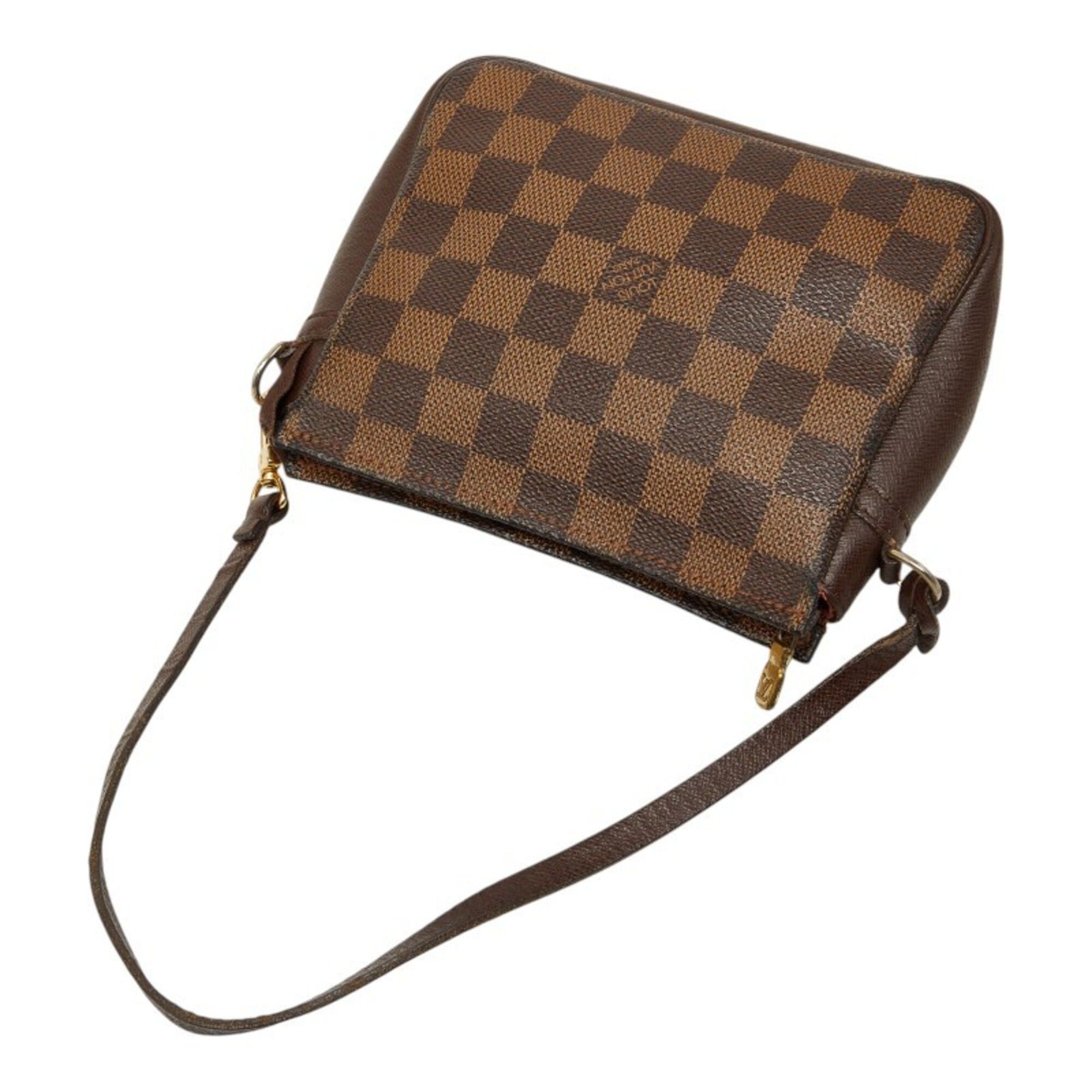 Louis Vuitton Louis Vuitton Damier Trouse Makeup Accessory Pouch Handbag N51982 Brown Leather Women's LOUIS VUITTON Size ONE SIZE - 10 Thumbnail
