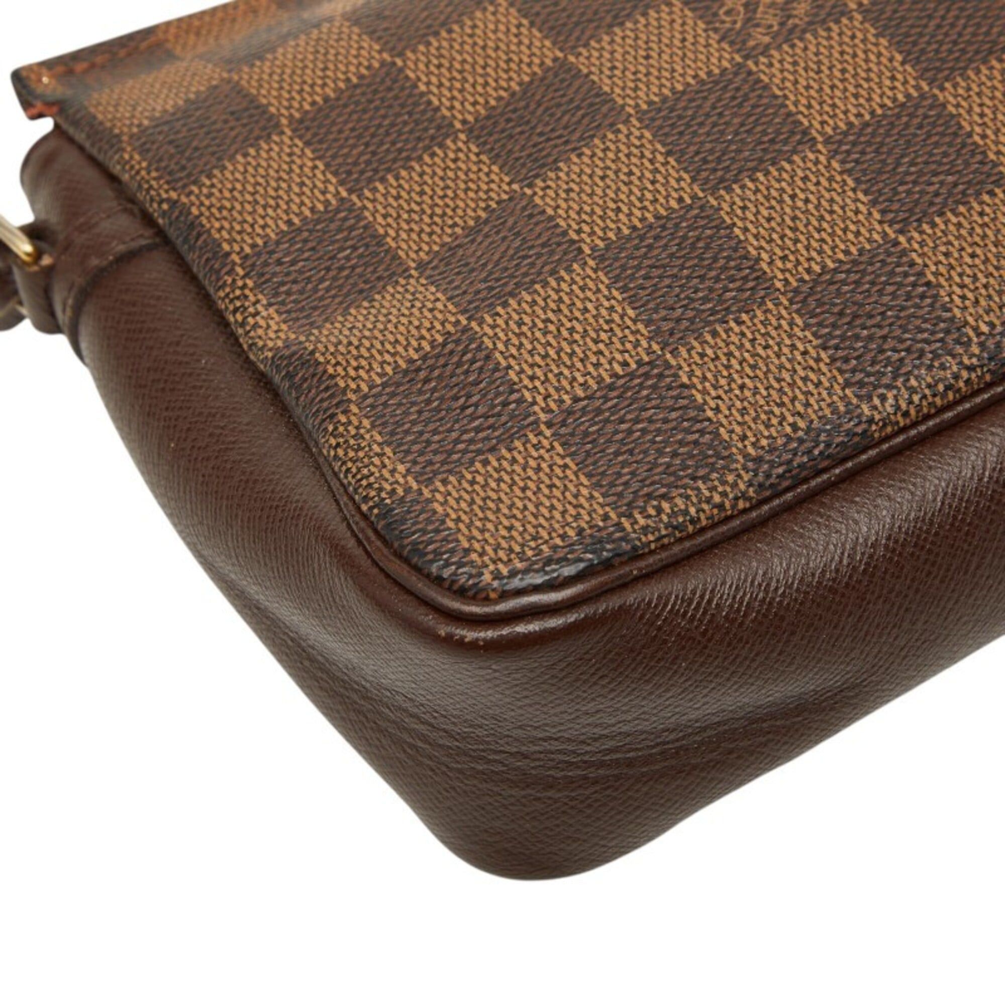 Louis Vuitton Louis Vuitton Damier Trouse Makeup Accessory Pouch Handbag N51982 Brown Leather Women's LOUIS VUITTON Size ONE SIZE - 5 Thumbnail