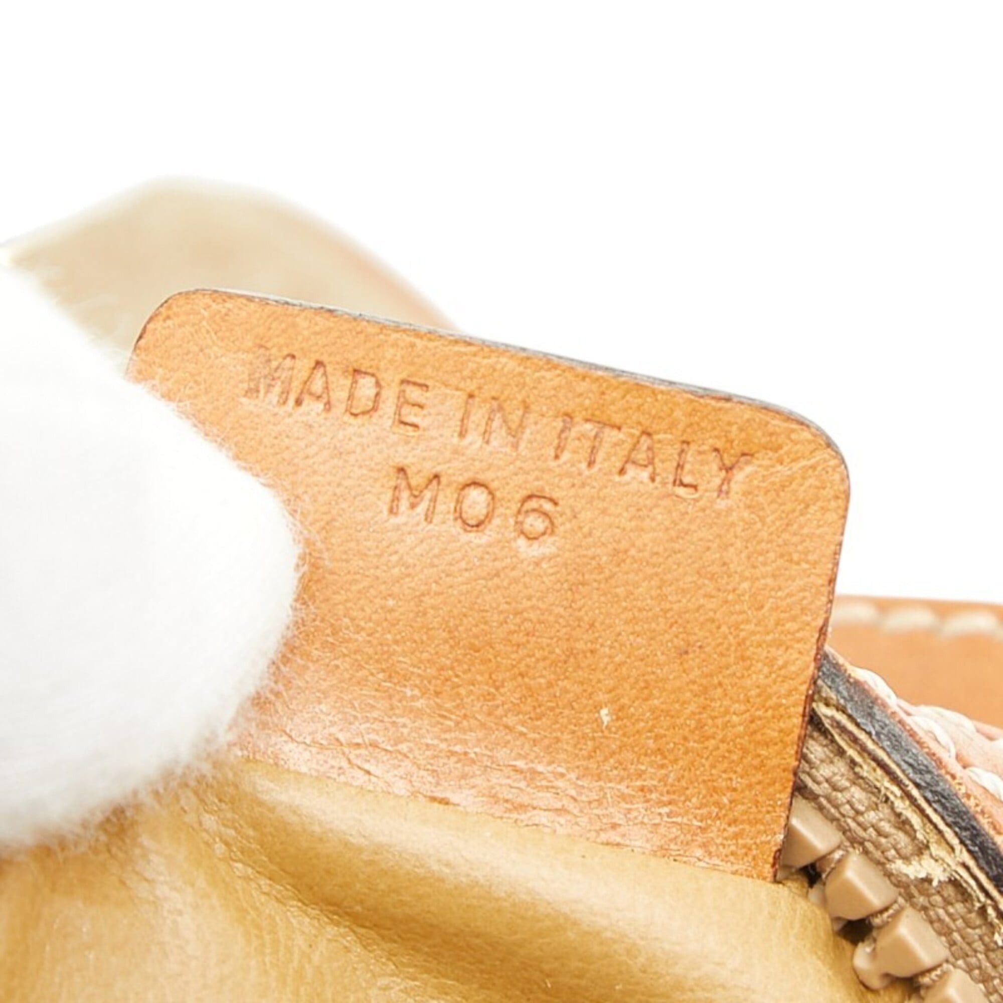 Celine Celine Macadam Crossbody Shoulder Bag/Pochette, Beige/Brown Leather, Women's CELINE Size ONE SIZE - 9 Thumbnail