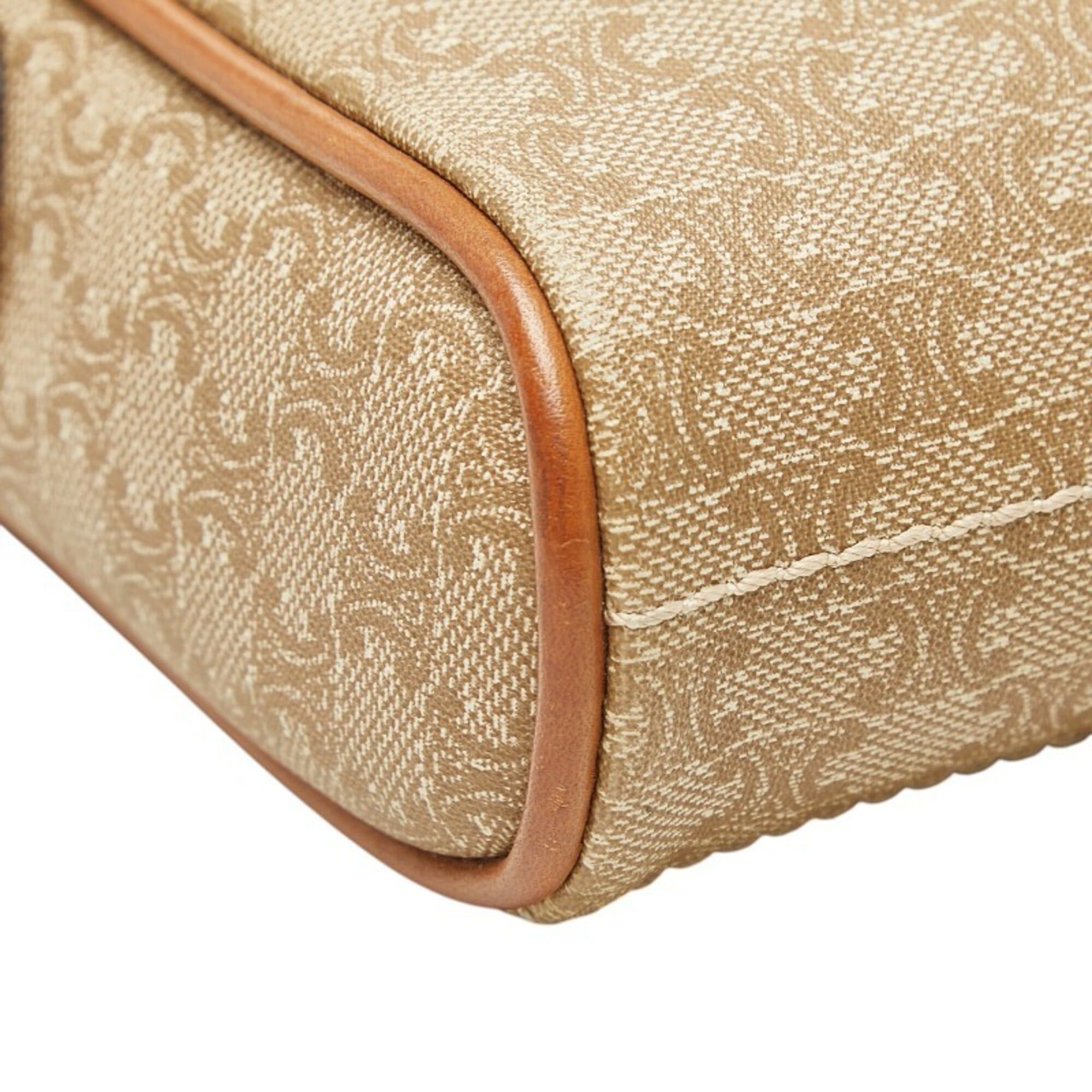 Celine Celine Macadam Crossbody Shoulder Bag/Pochette, Beige/Brown Leather, Women's CELINE Size ONE SIZE - 5 Thumbnail