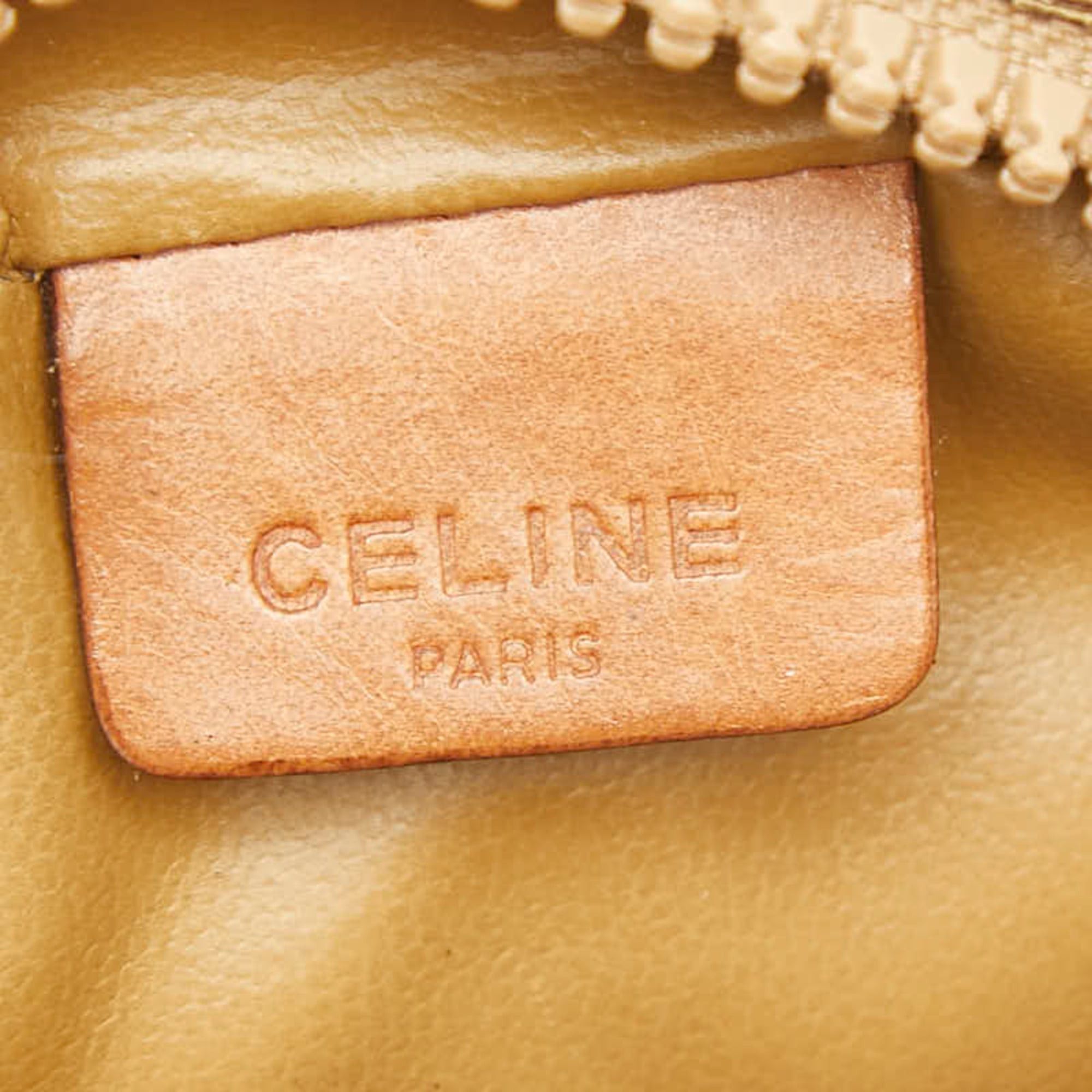 Celine Celine Macadam Crossbody Shoulder Bag/Pochette, Beige/Brown Leather, Women's CELINE Size ONE SIZE - 8 Thumbnail