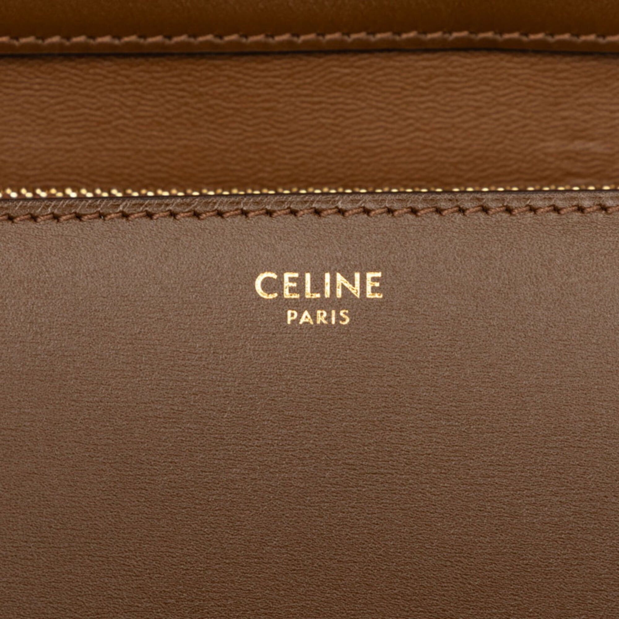 Celine Celine Classic Box Medium Shoulder Bag, Brown Leather, Women's CELINE Size ONE SIZE - 6 Thumbnail