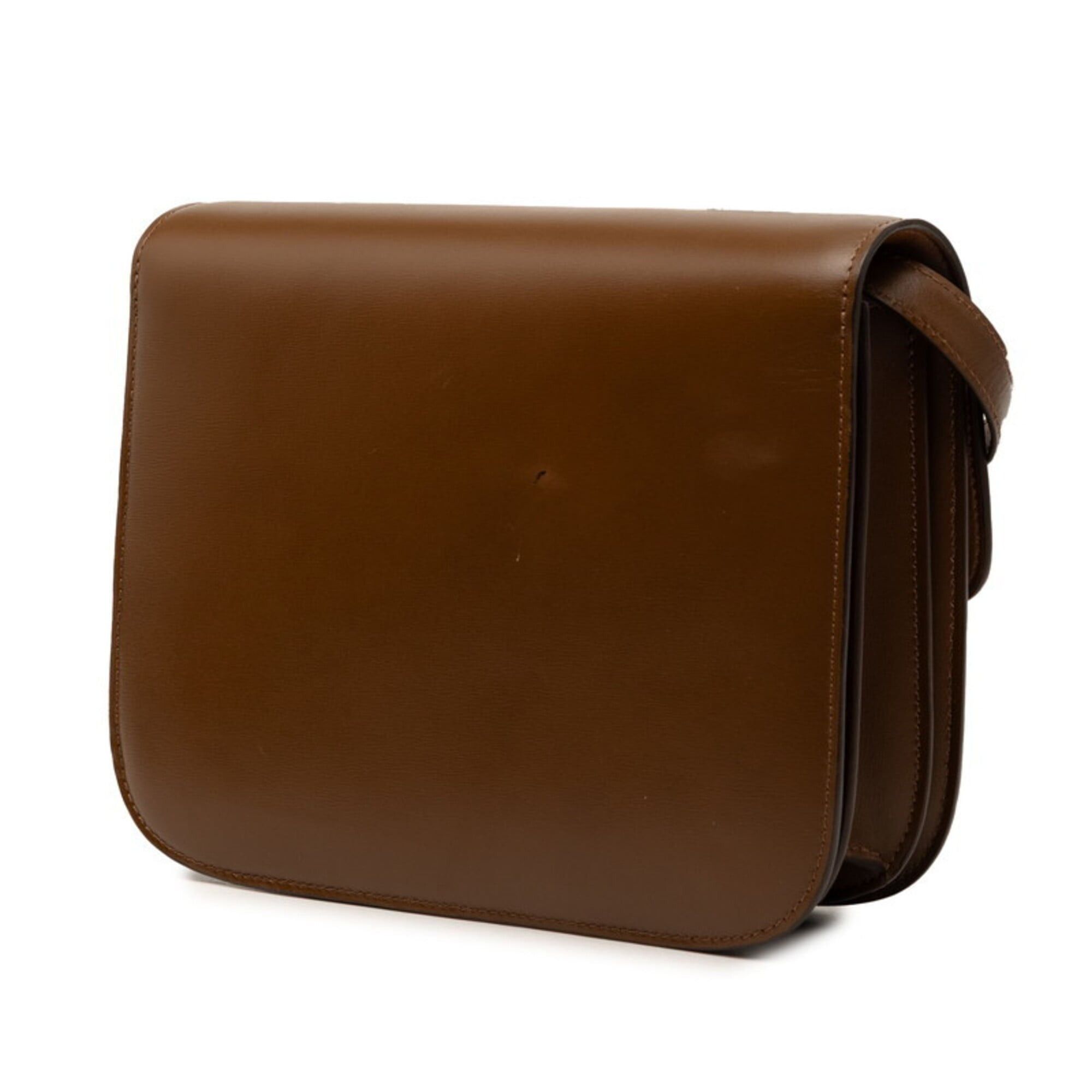Celine Celine Classic Box Medium Shoulder Bag, Brown Leather, Women's CELINE Size ONE SIZE - 2 Thumbnail