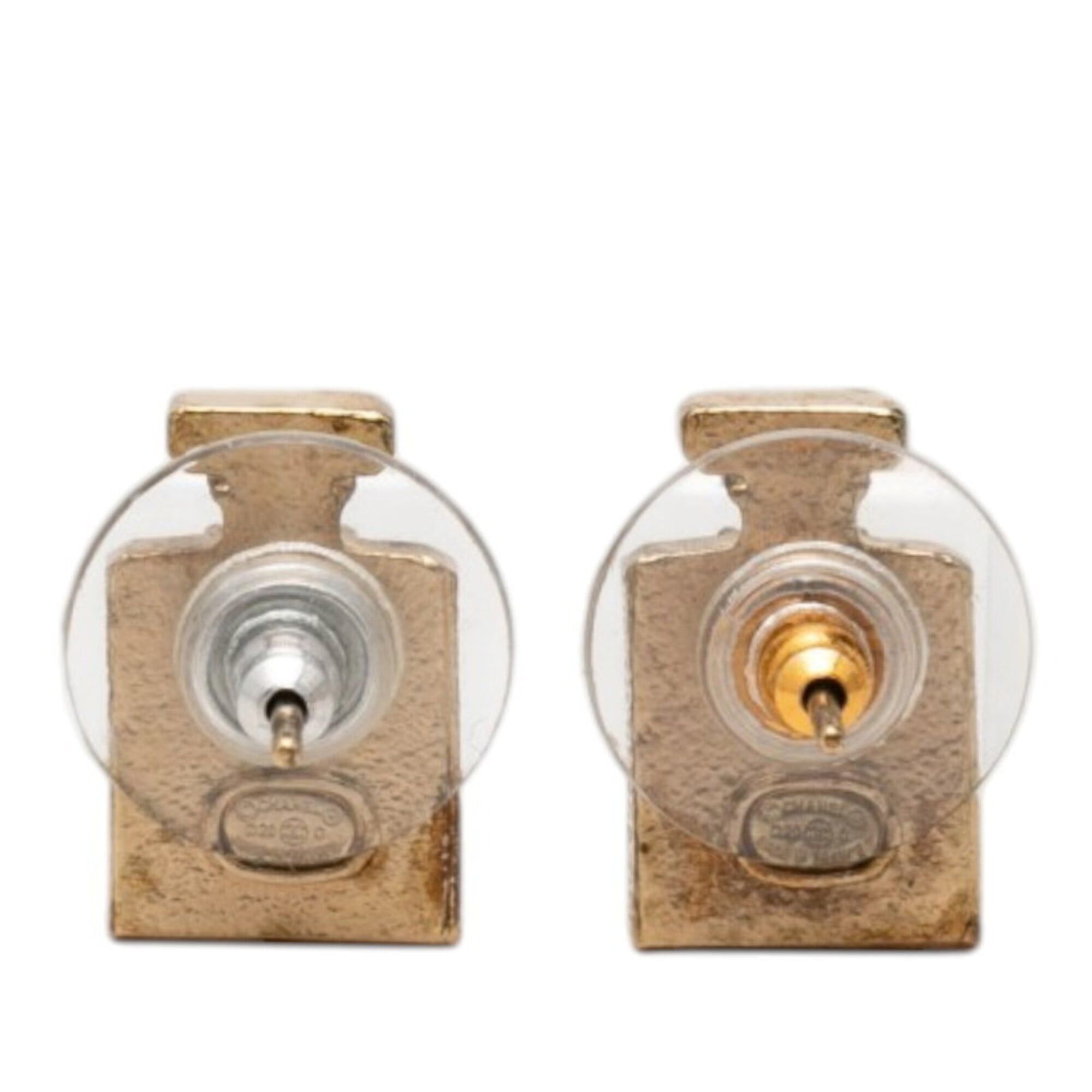 Chanel Chanel No. 5 Perfume Bottle Stud Earrings D20C Gold Plated Women's CHANEL Size ONE SIZE - 2 Thumbnail