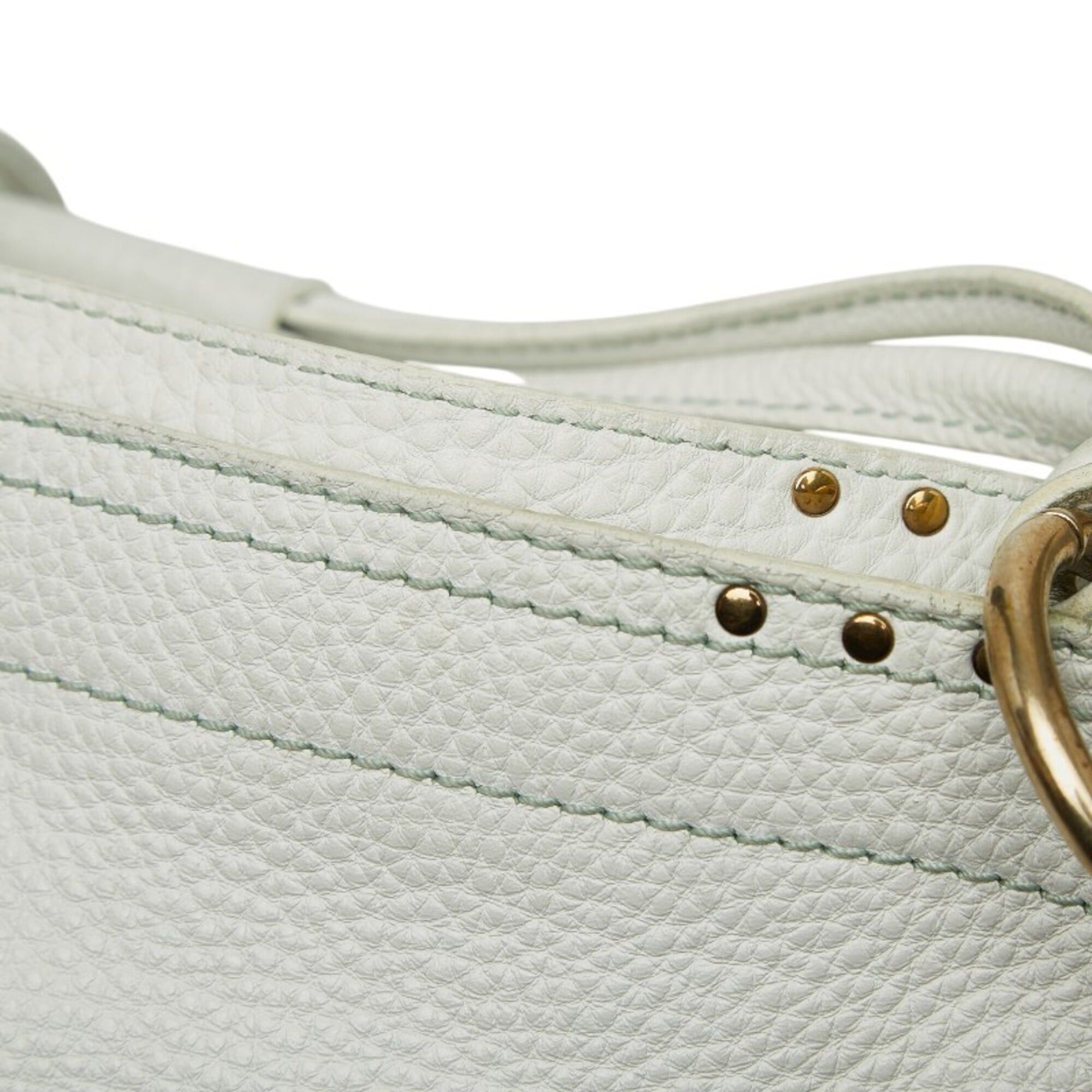 Celine Celine tote bag, white leather, women's. Size ONE SIZE - 8 Thumbnail