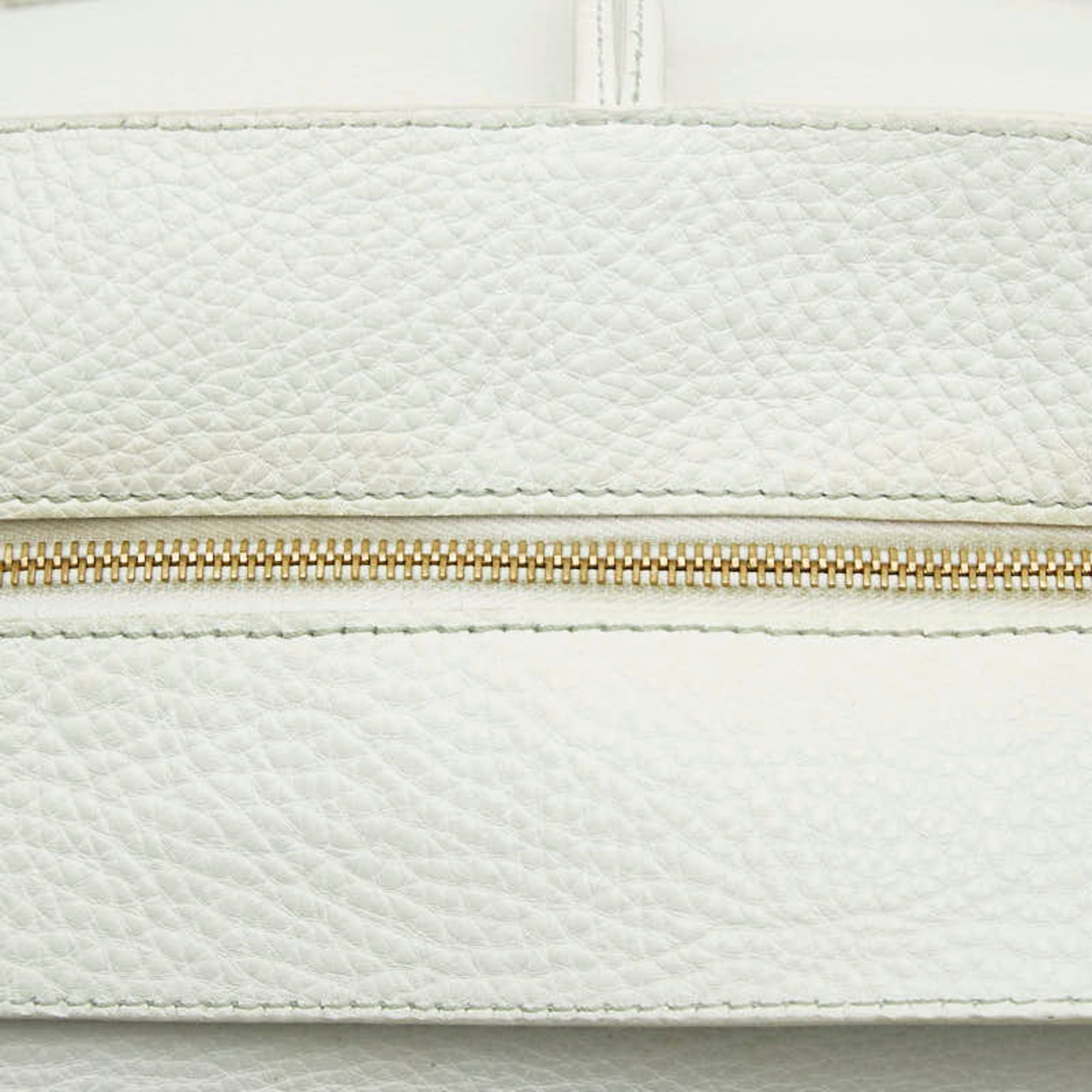 Celine Celine tote bag, white leather, women's. Size ONE SIZE - 10 Thumbnail